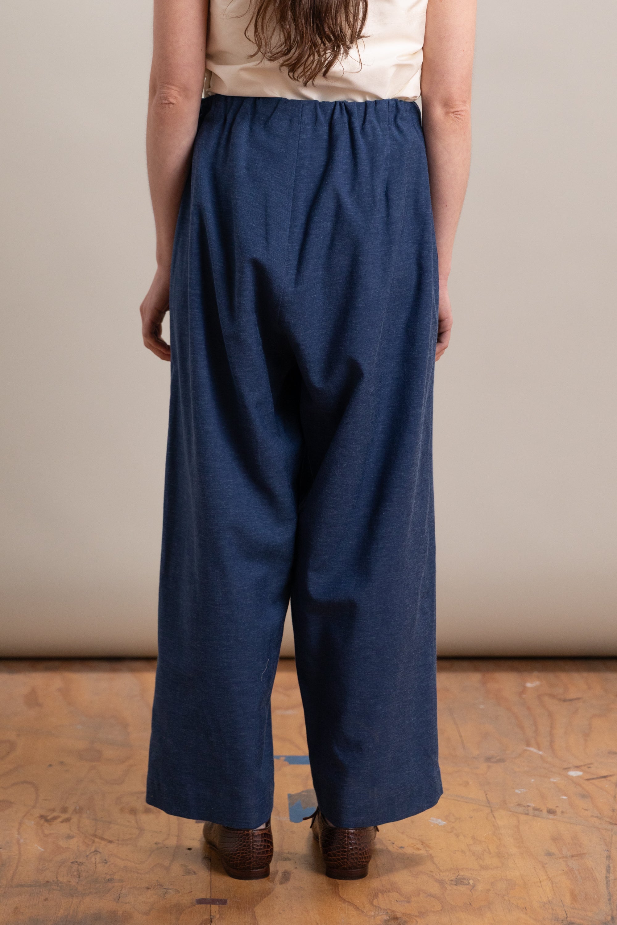SCOOTER PANT IN YALE BLUE SUITING WOOL