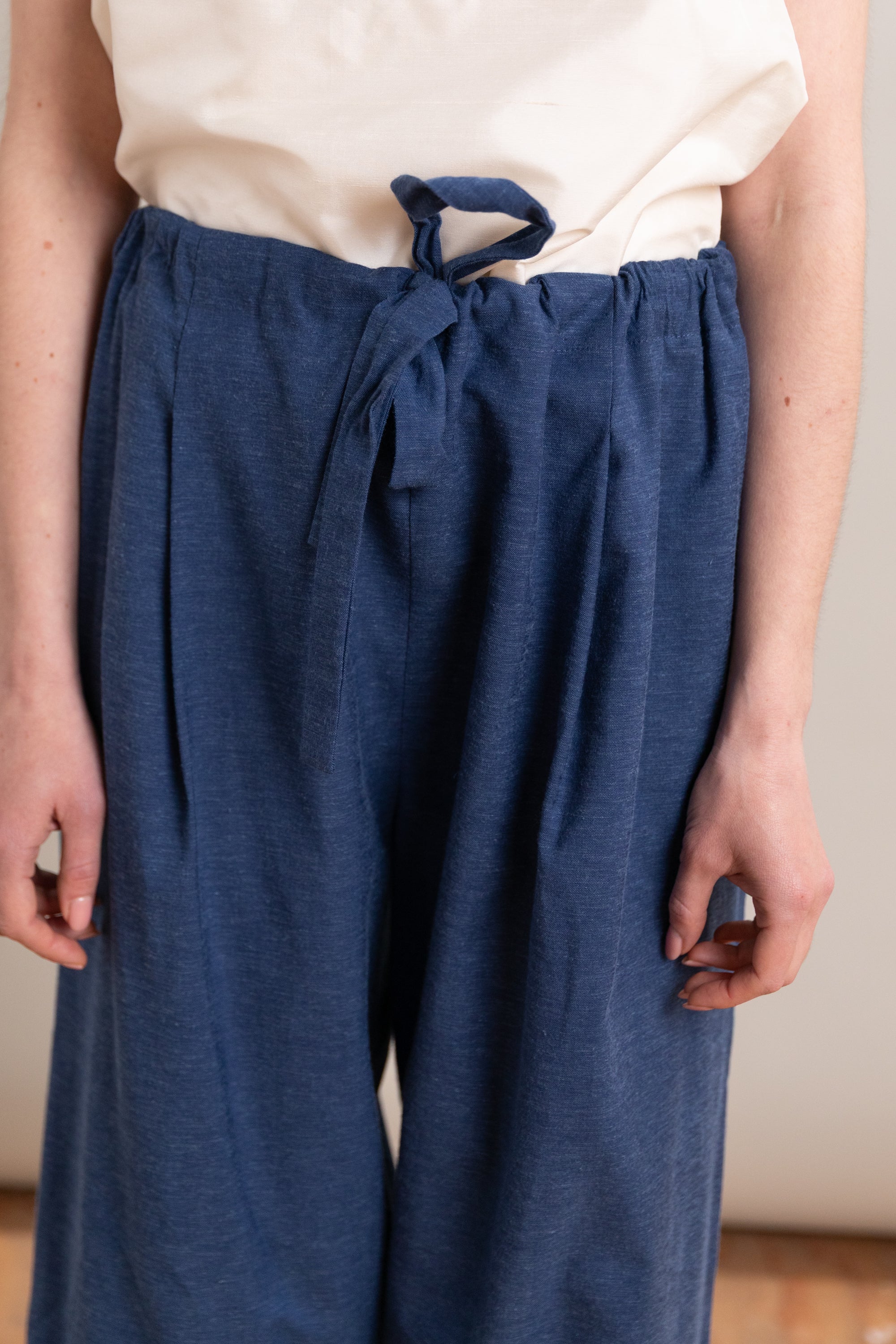 SCOOTER PANT IN YALE BLUE SUITING WOOL
