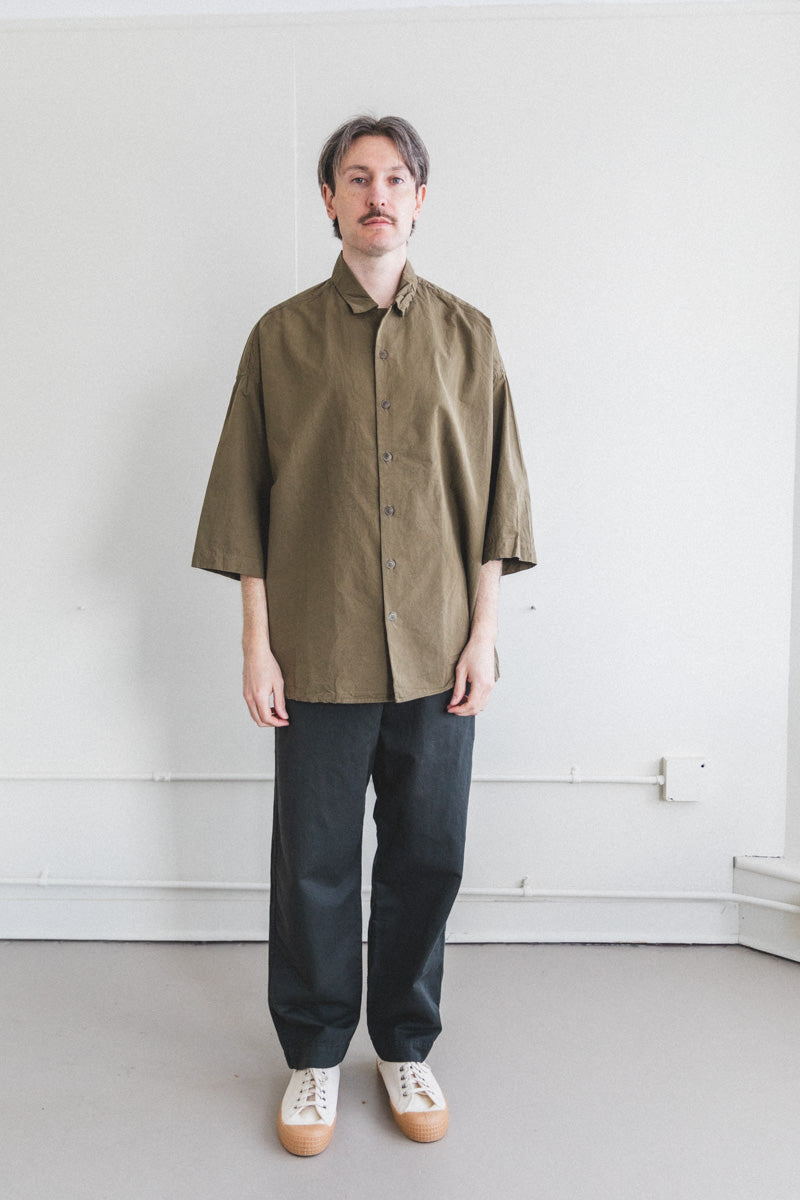 APRIL SHIRT IN LIGHT KHAKI PAPER COT