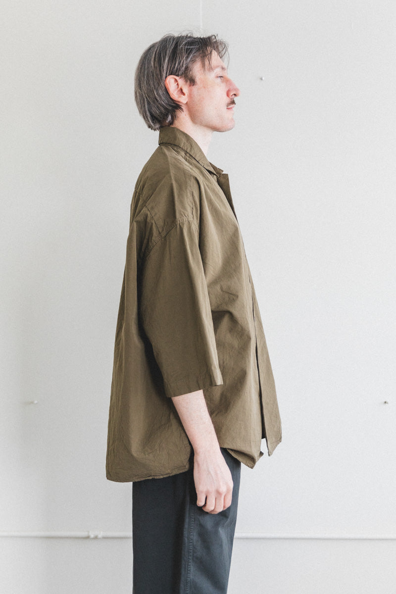 APRIL SHIRT IN LIGHT KHAKI PAPER COT