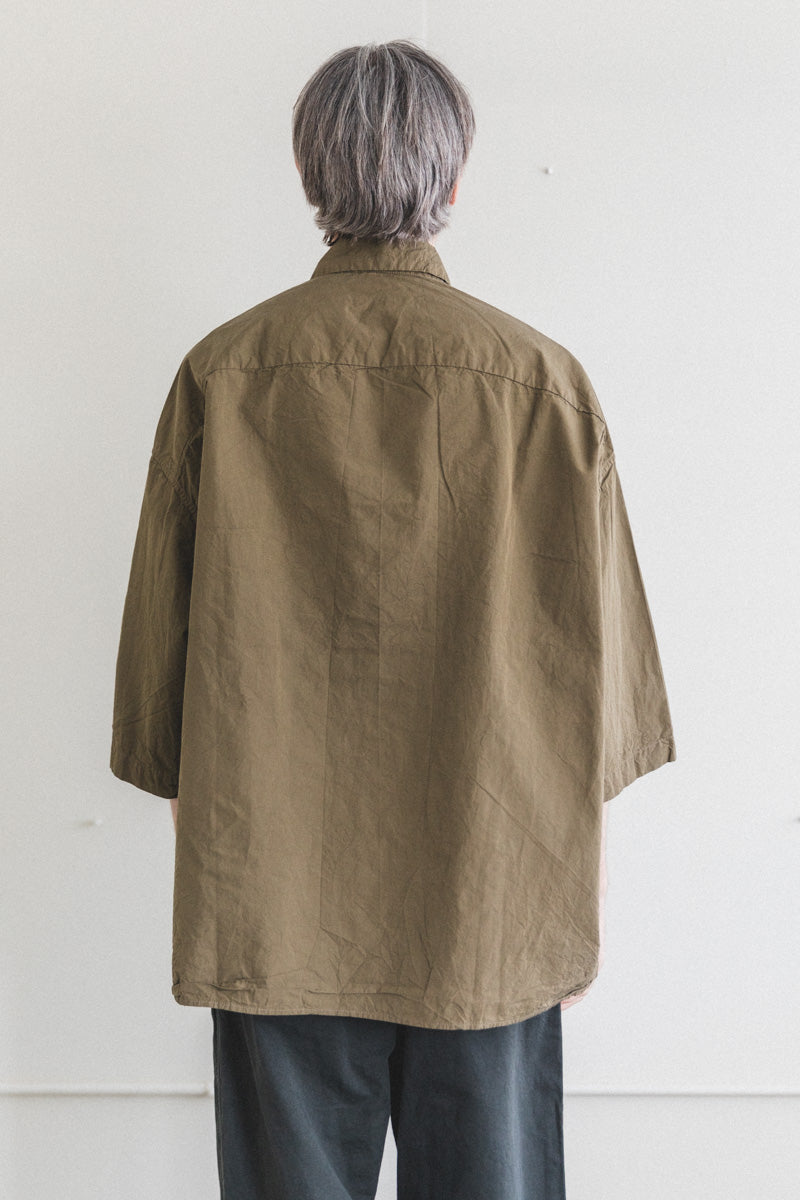 APRIL SHIRT IN LIGHT KHAKI PAPER COT