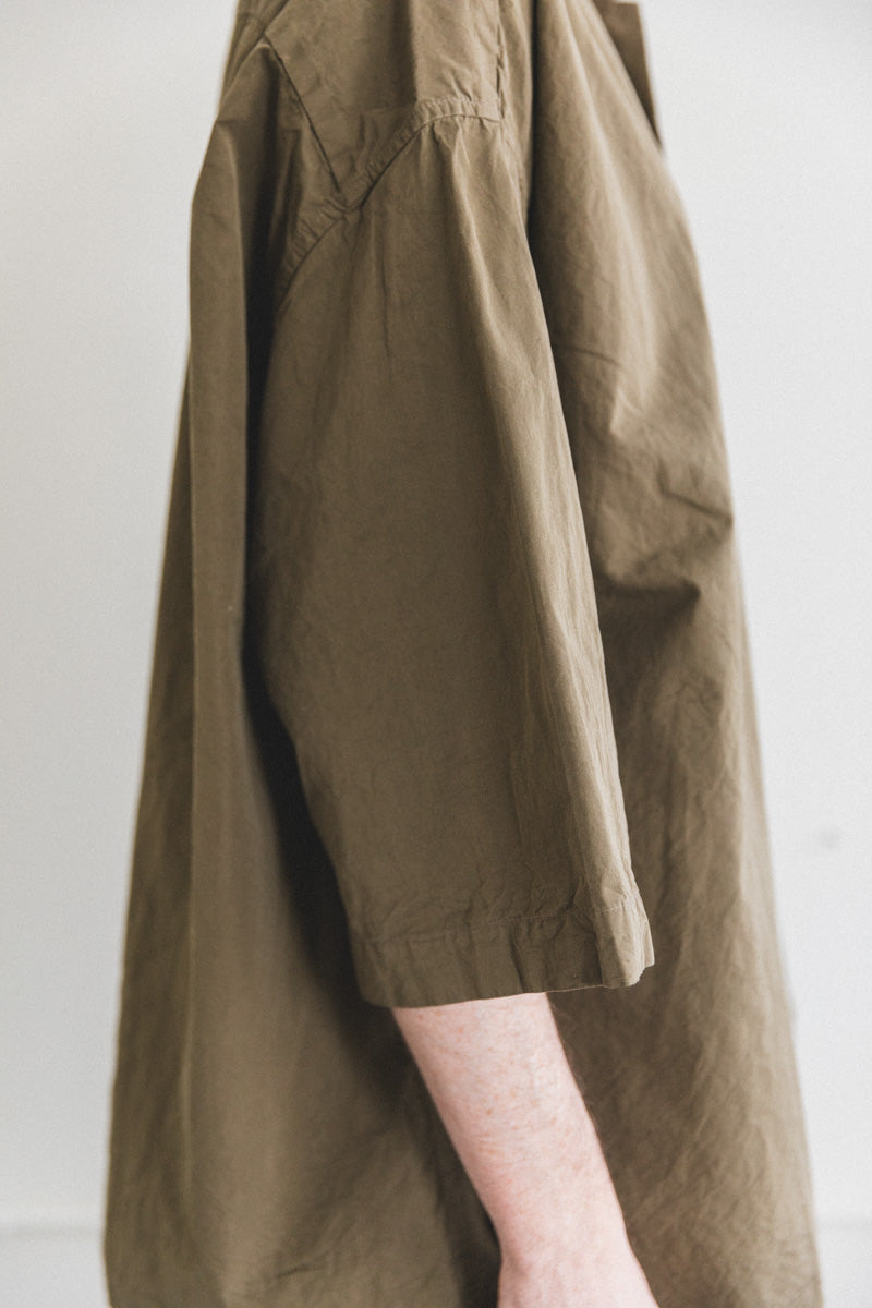 APRIL SHIRT IN LIGHT KHAKI PAPER COT