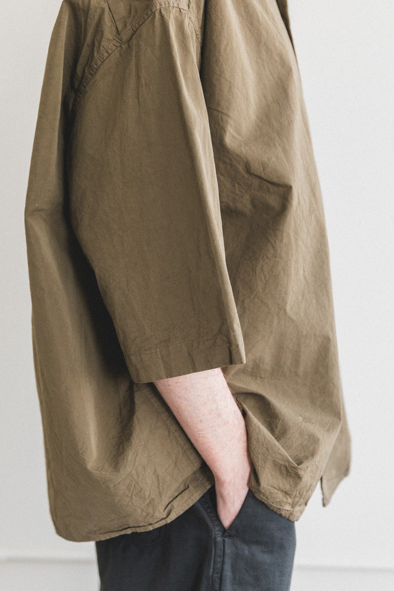 APRIL SHIRT IN LIGHT KHAKI PAPER COT