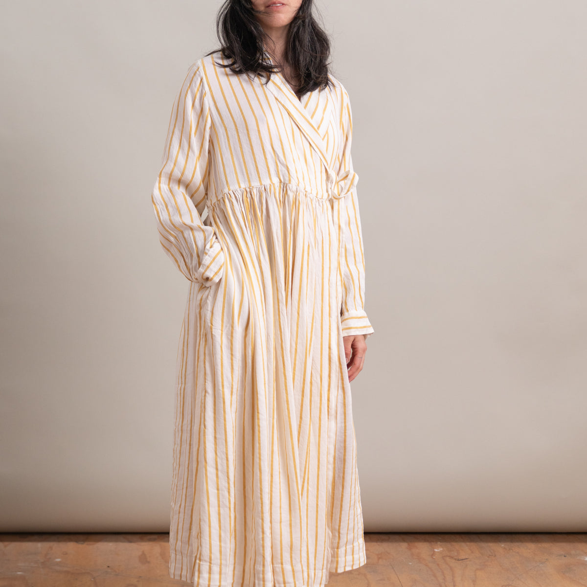 striped silk-blend dress COLETTE IN LINEY STRIPE Color:Light Blue Print* SHEIN PETITE Solid Color in shape DENIO