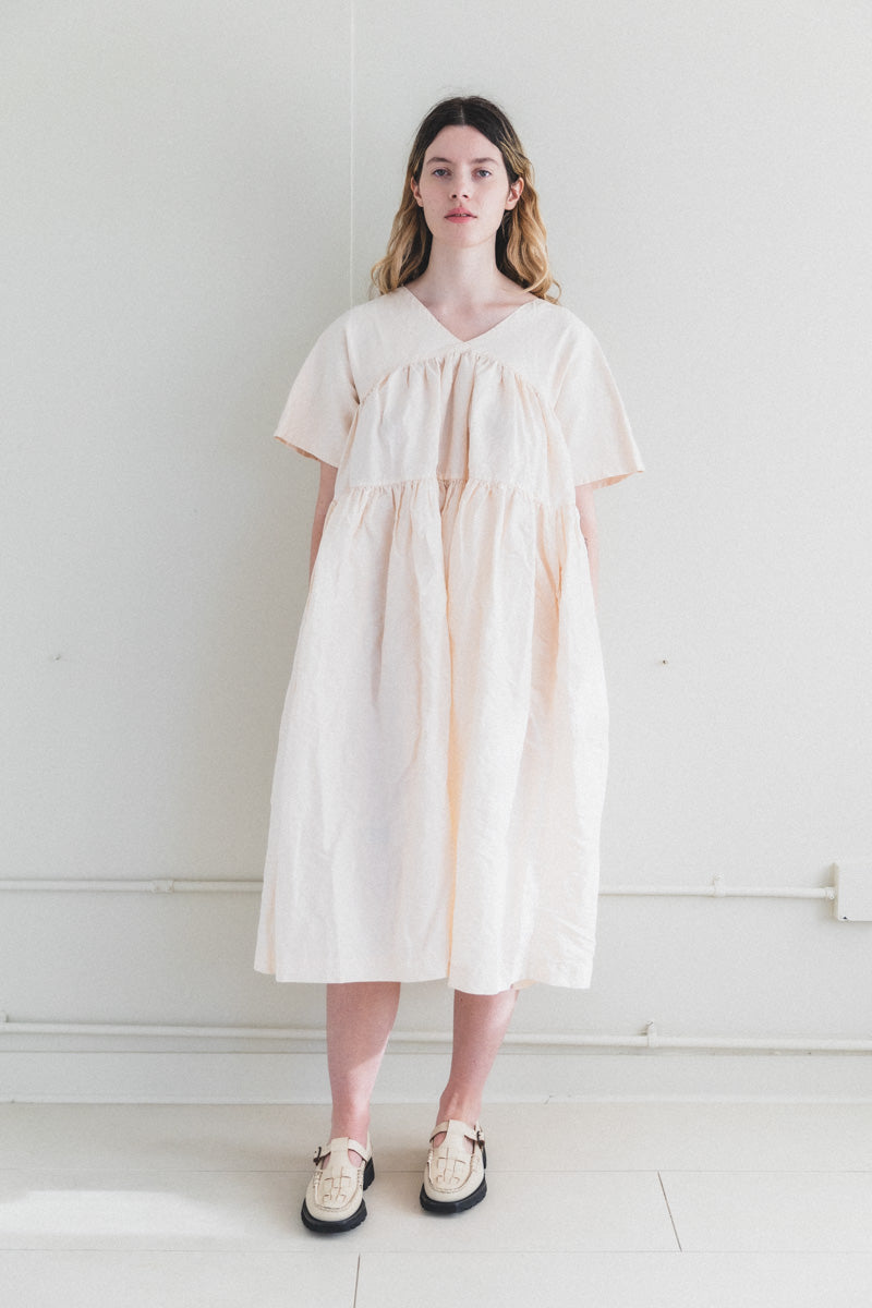 ELSA DRESS IN PEACH FINE