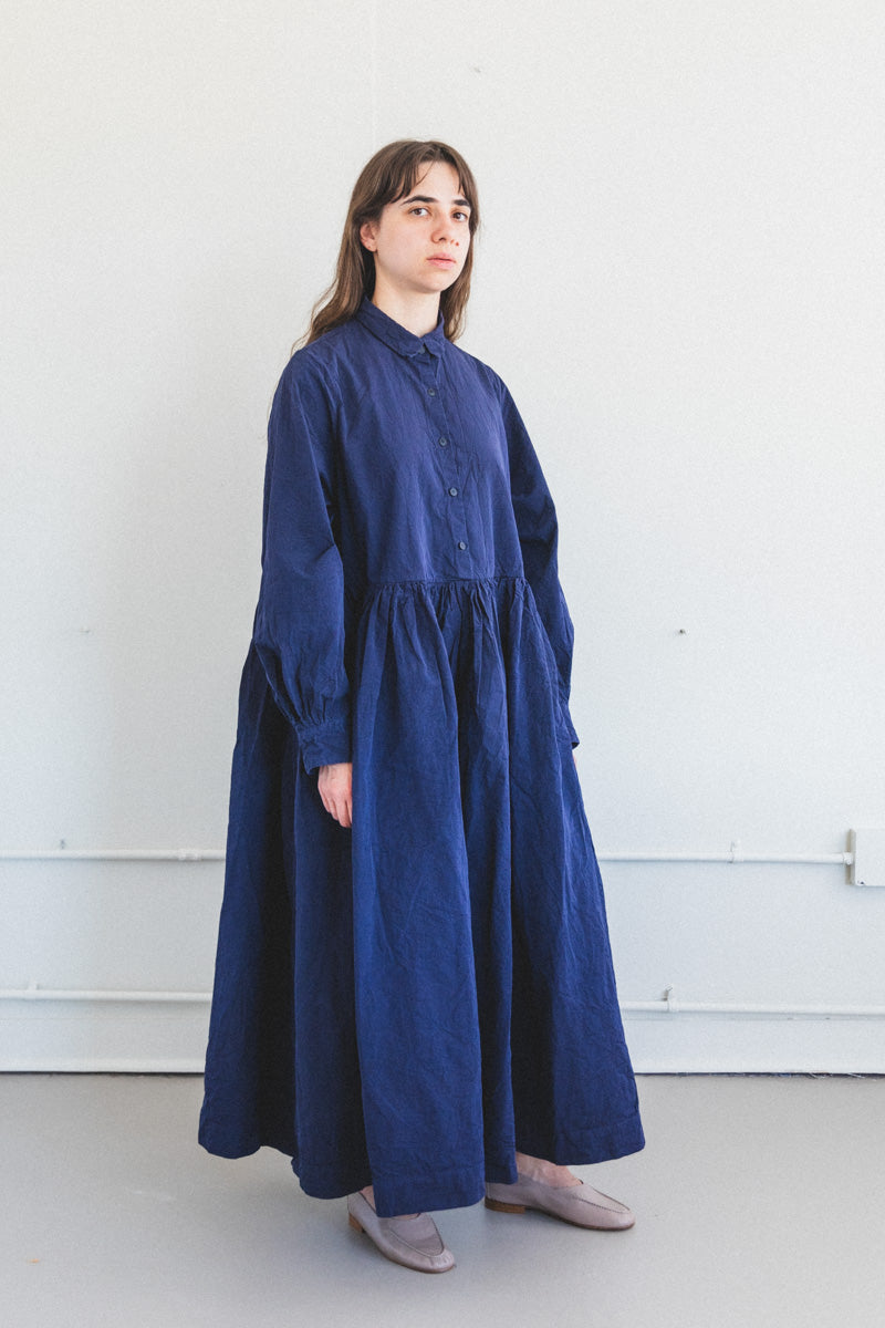 ETHAL DRESS IN NAVY PAPER COT