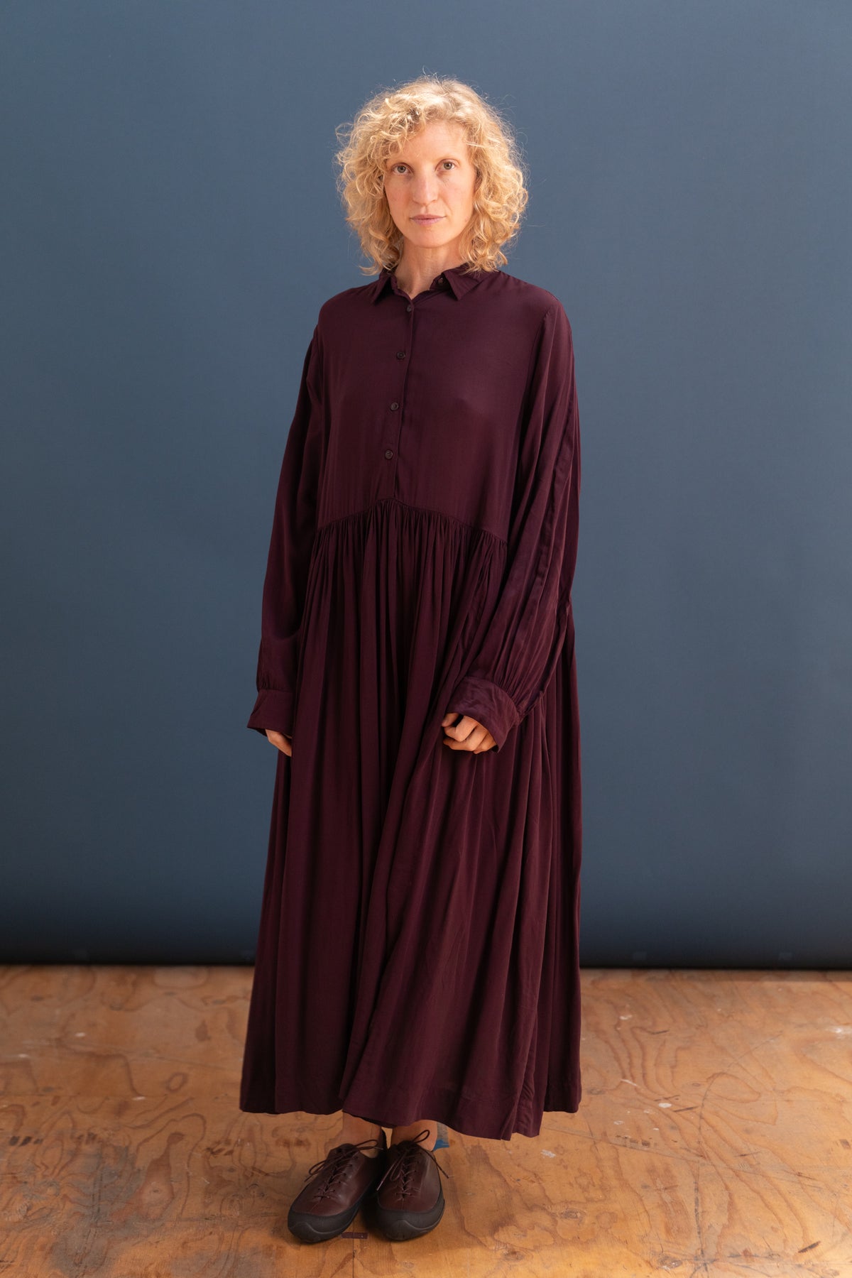 ETHAL DRESS IN BLACKBERRY COSIE