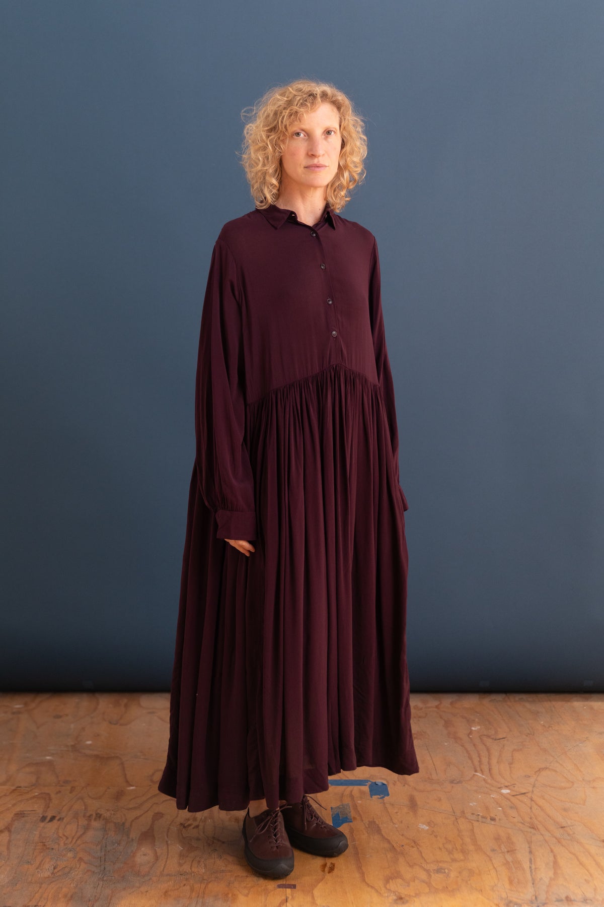 ETHAL DRESS IN BLACKBERRY COSIE