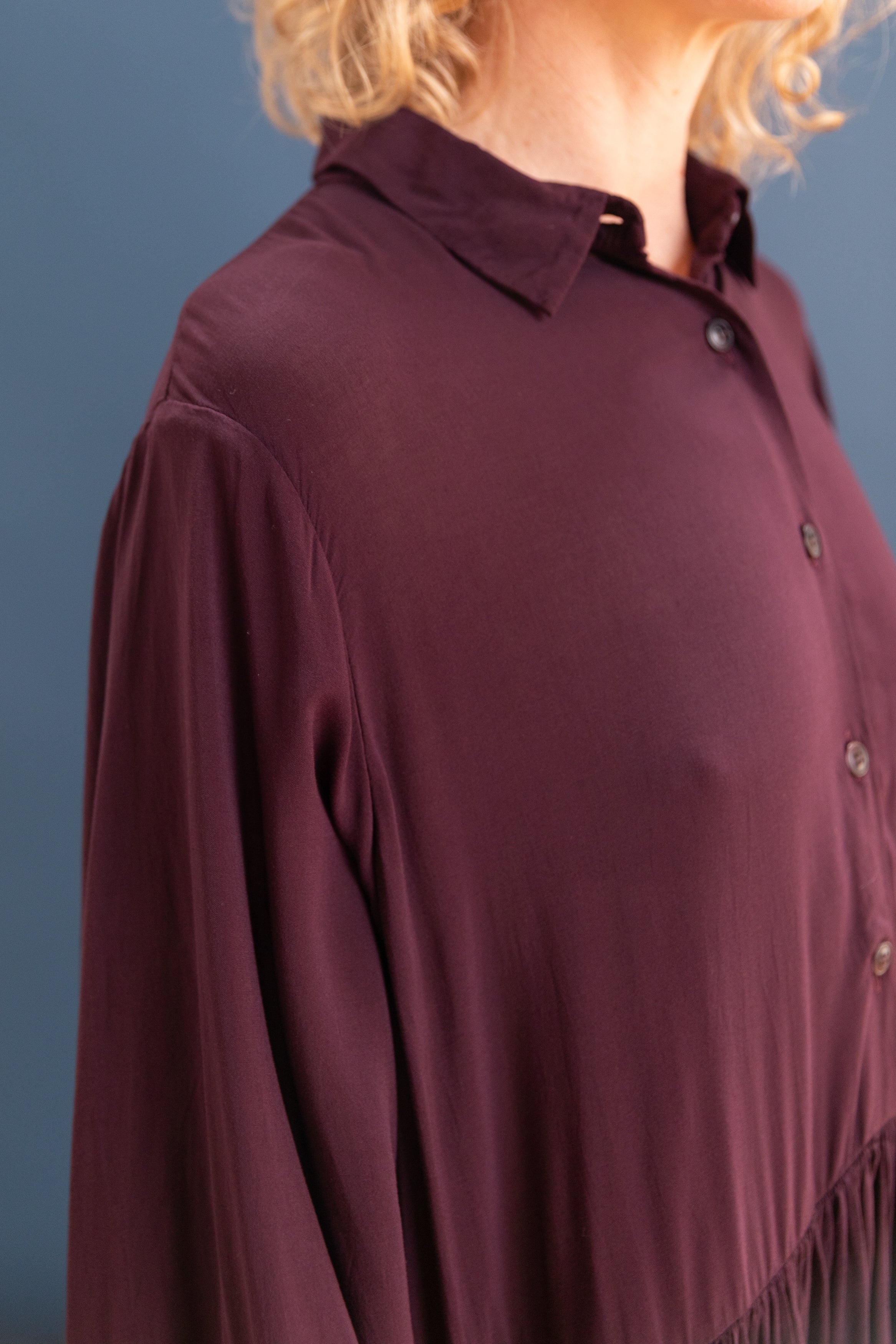 ETHAL DRESS IN BLACKBERRY COSIE