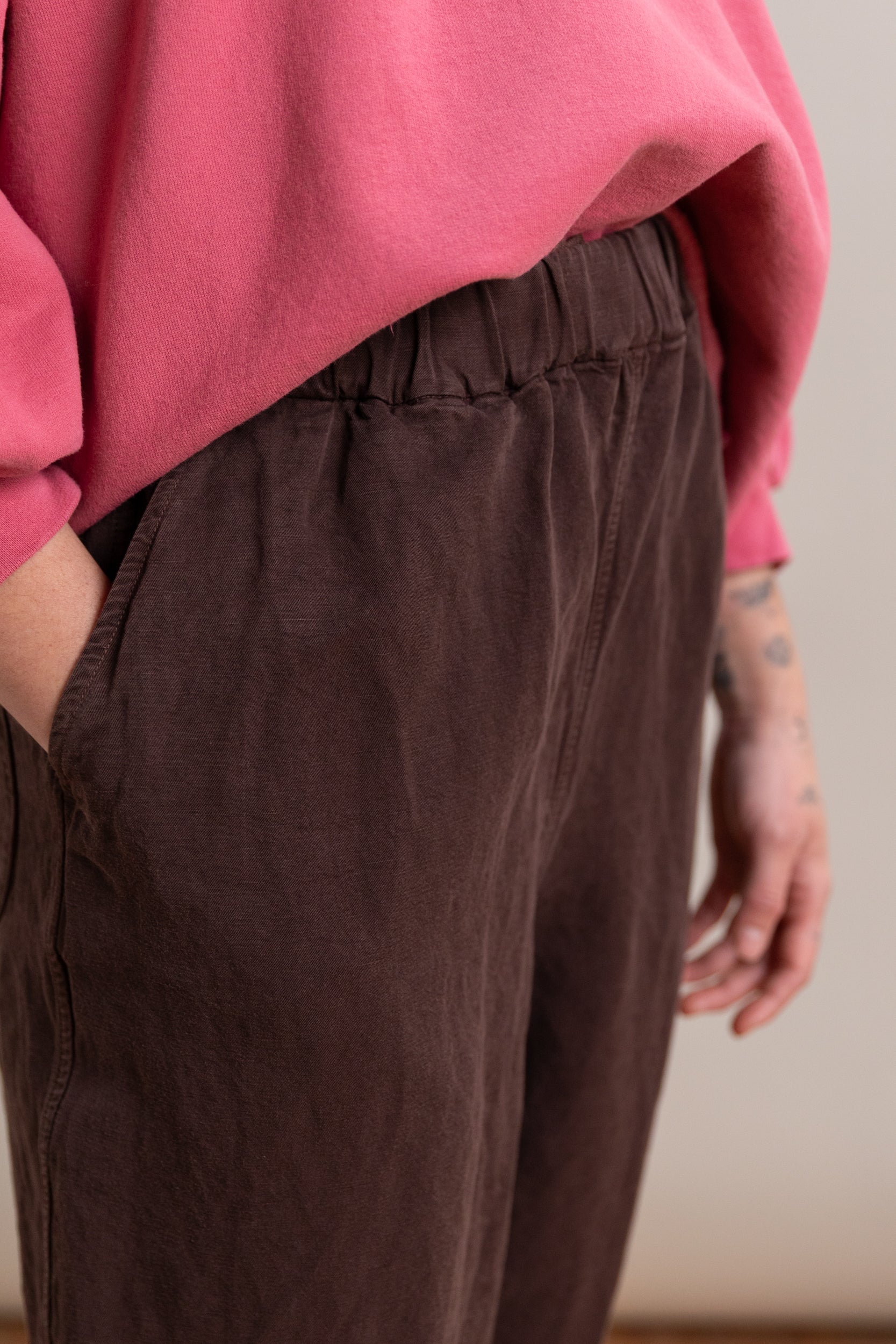 FABI PANT IN BROWN TUAREG