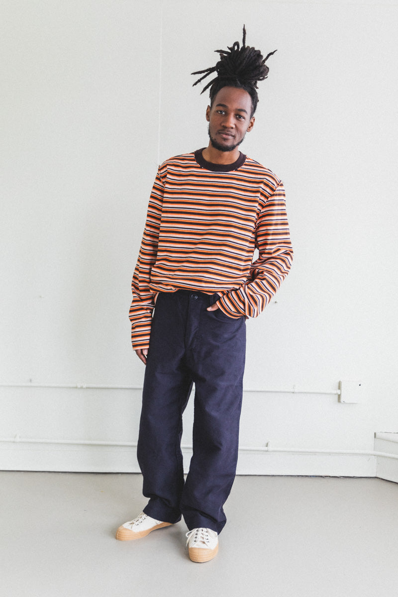 HAMNET PANT IN DARK NAVY MOLESKIN