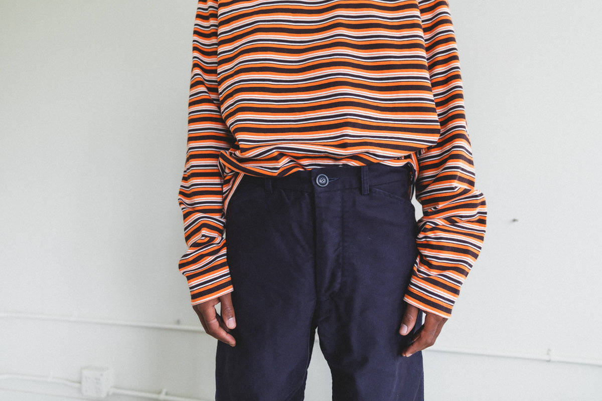 HAMNET PANT IN DARK NAVY MOLESKIN