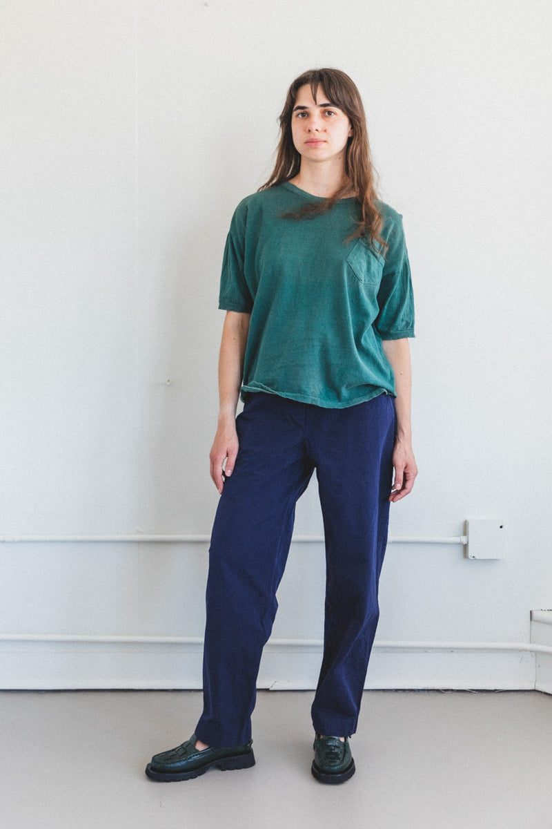 MARIE PANT IN NAVY TOUGH COT