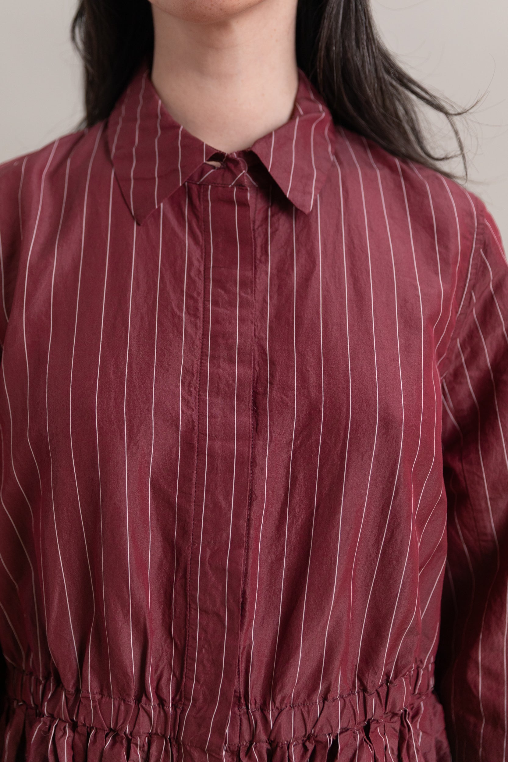 PANZY DRESS IN WINE COTSILK