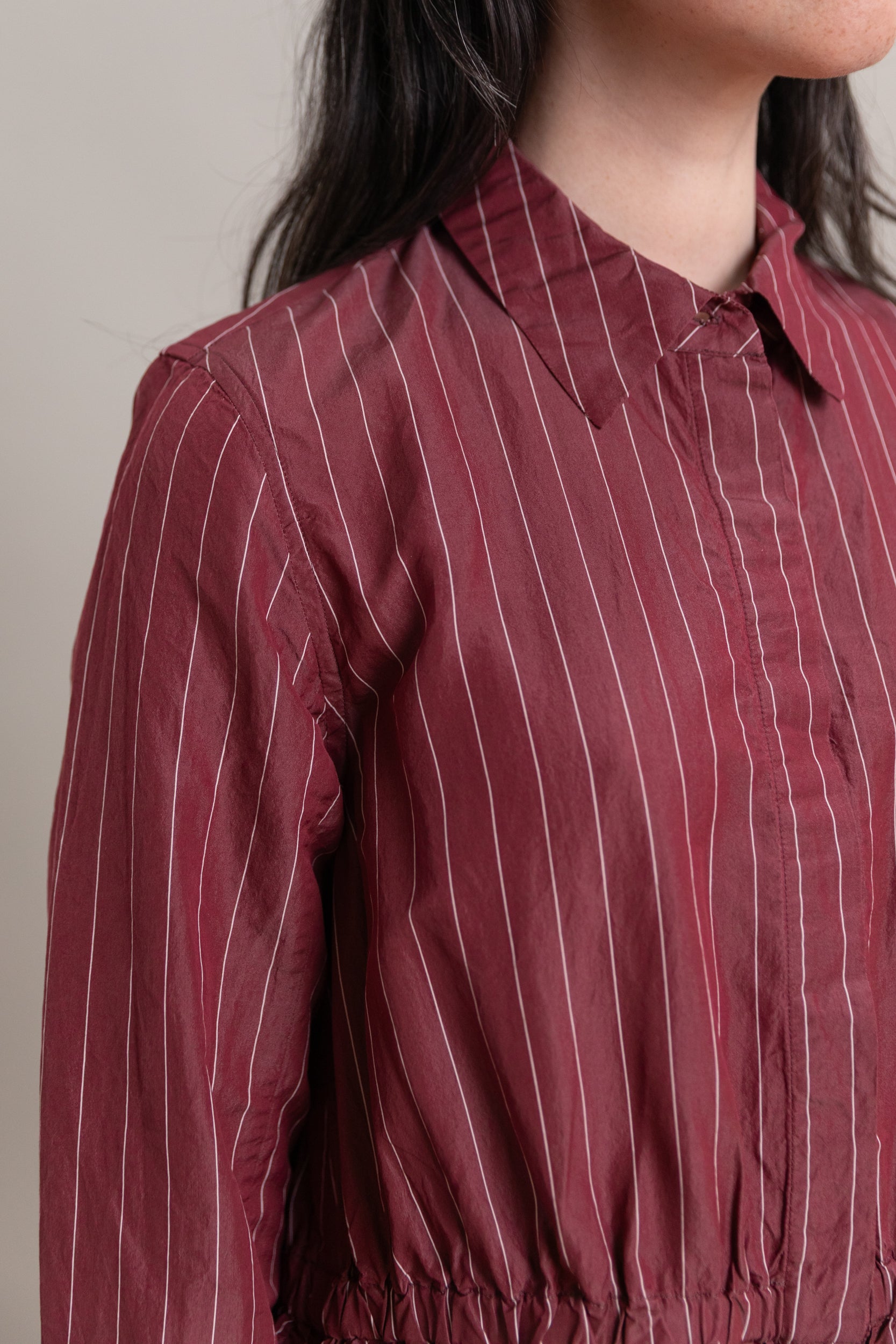 PANZY DRESS IN WINE COTSILK