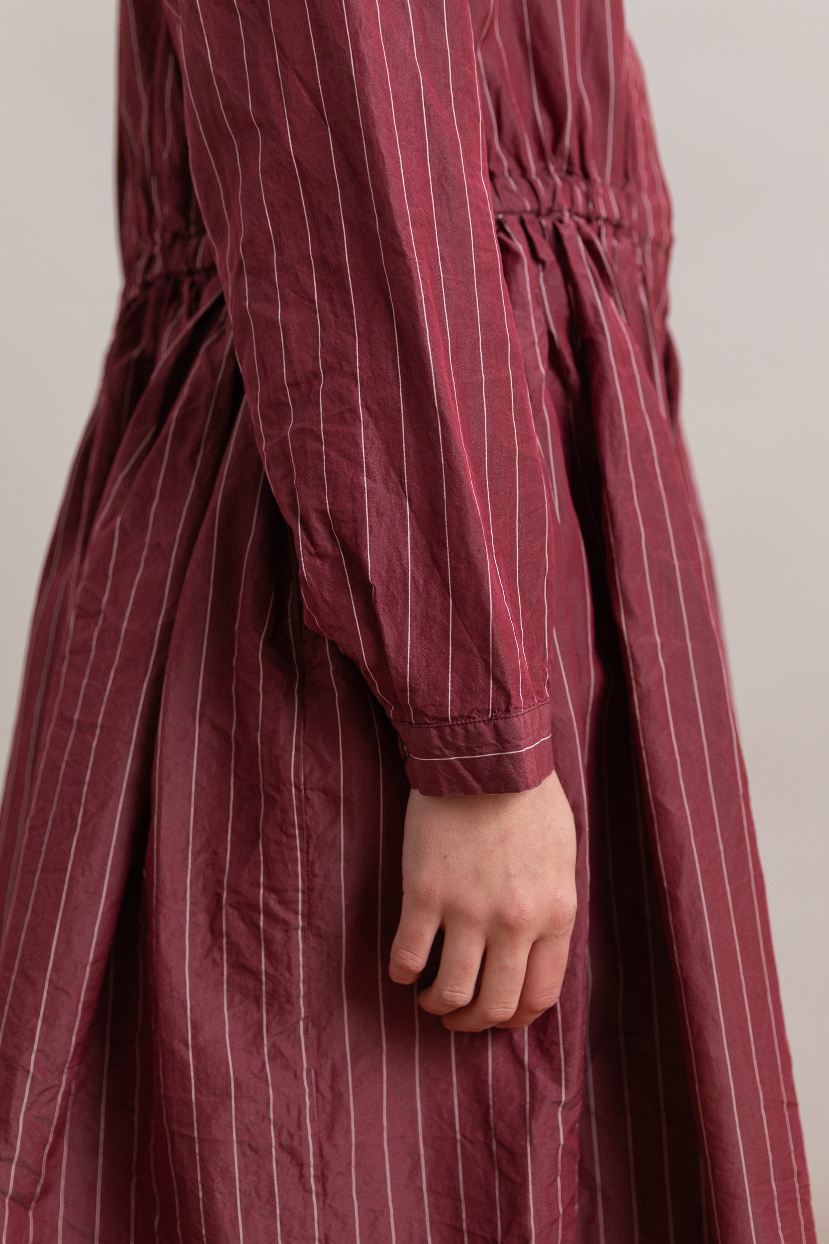 PANZY DRESS IN WINE COTSILK