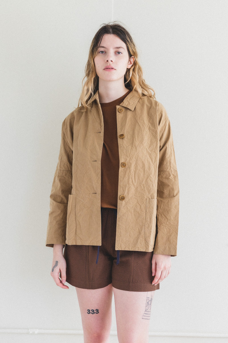 RER JACKET IN CAMEL CARD