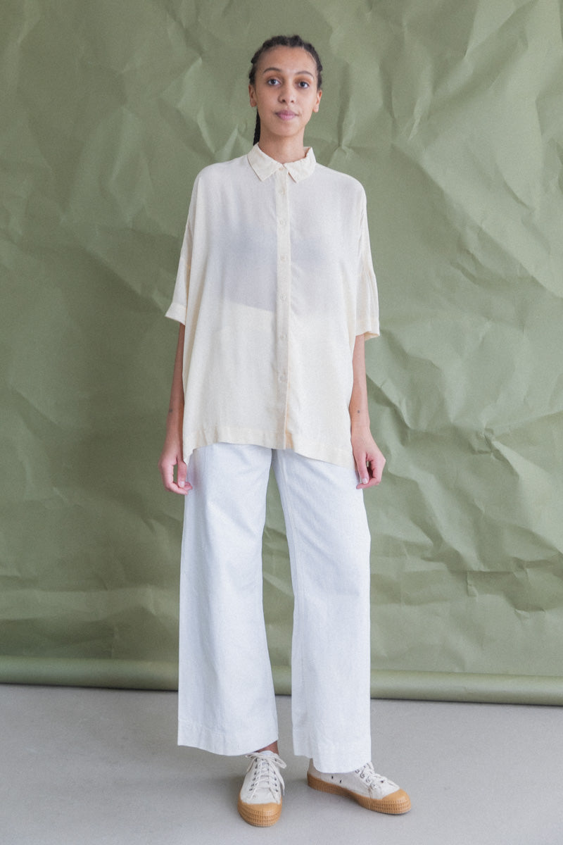 SQUARE SHIRT IN CREAM