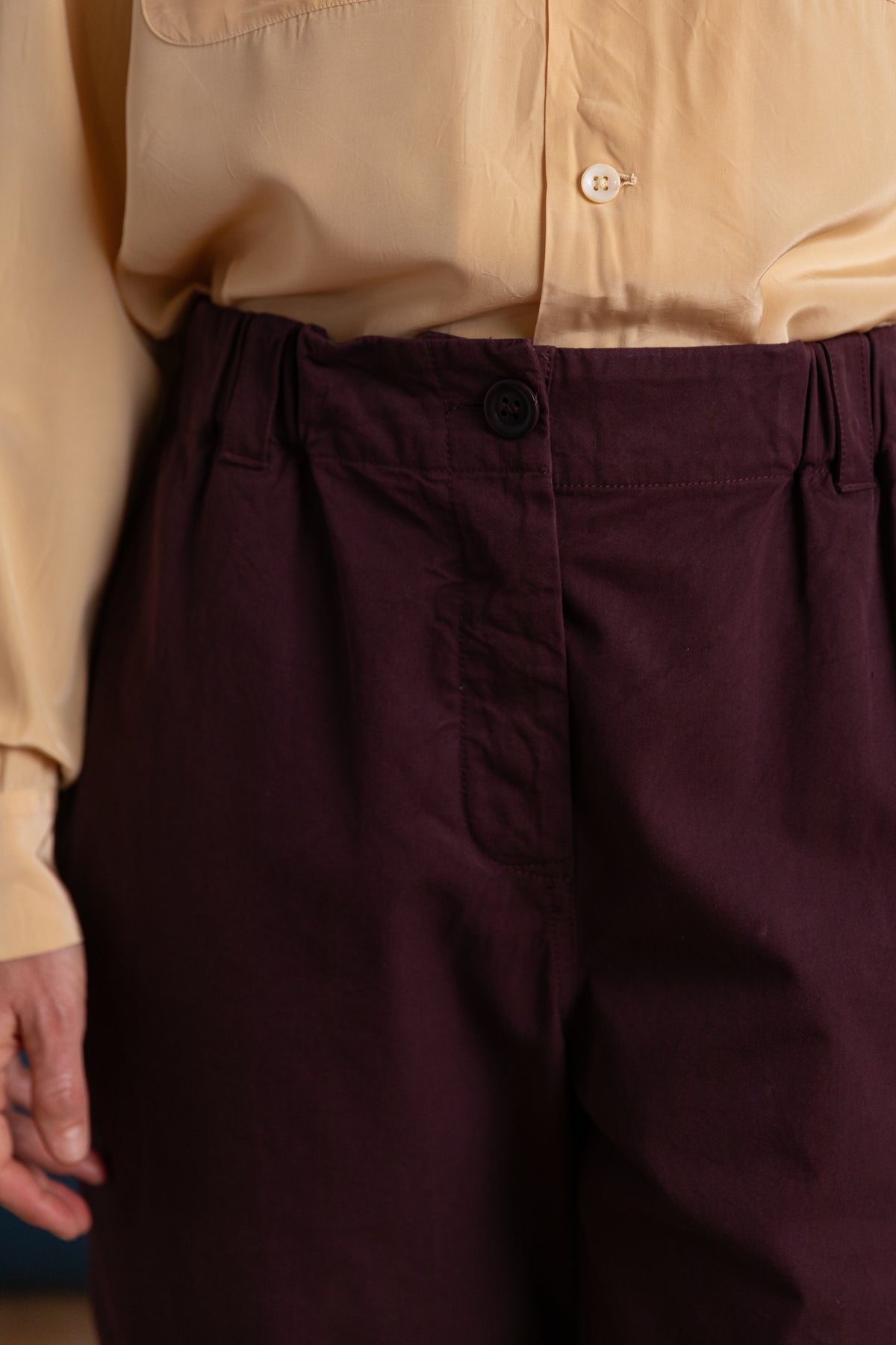 WARREN PANT IN MAHOGANY DOUBLE COT
