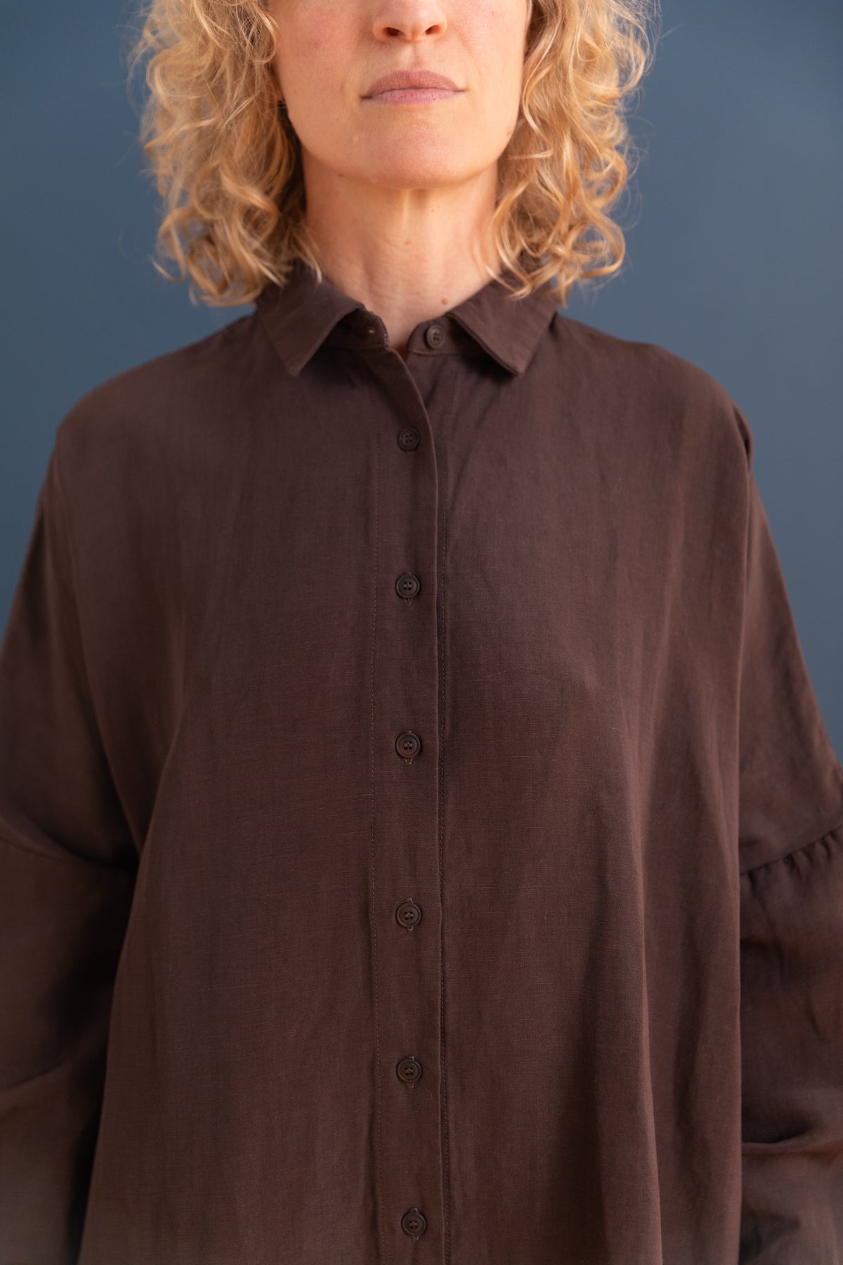 YUKI DRESS IN BUNGA WOOL LINEN