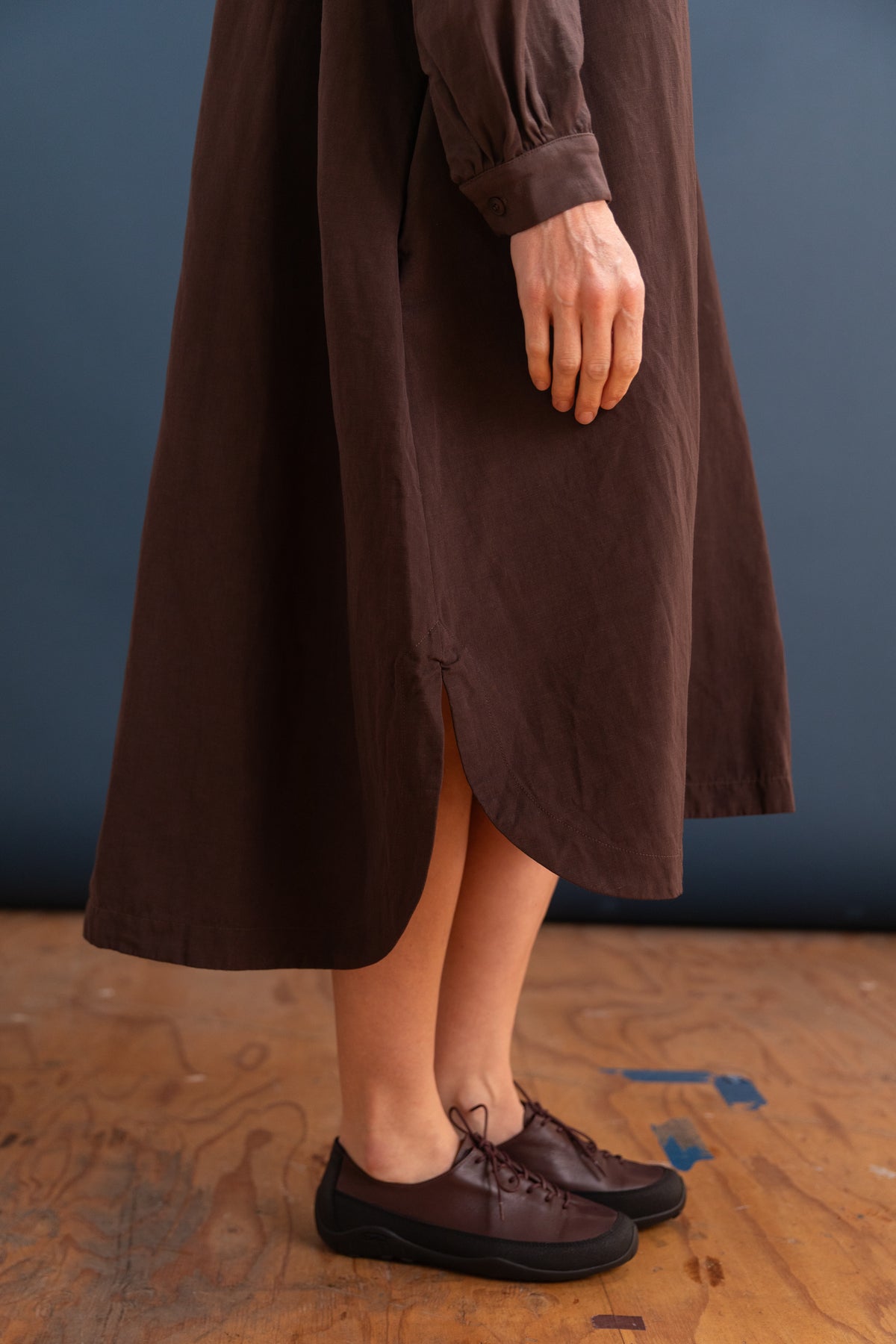 YUKI DRESS IN BUNGA WOOL LINEN