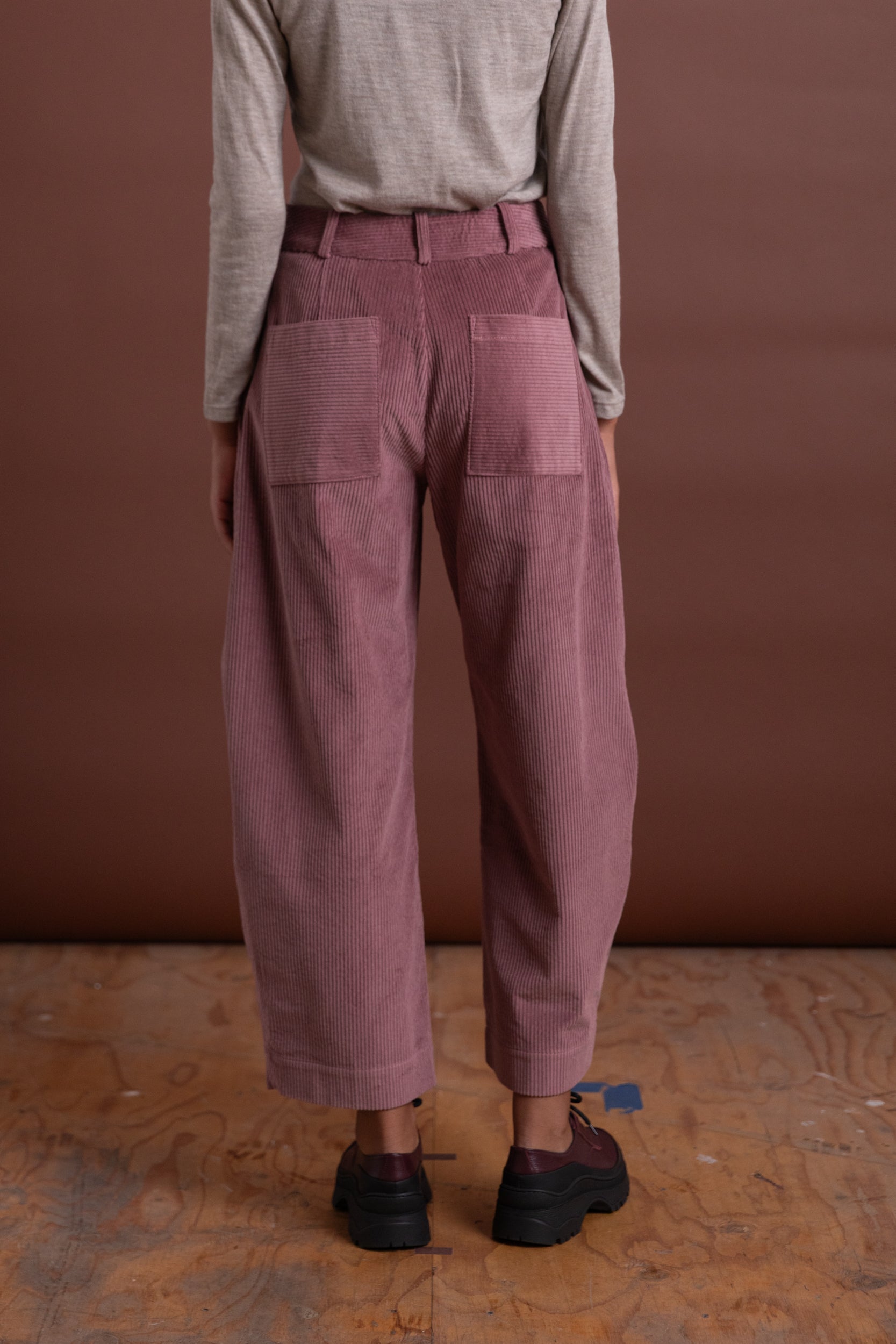 ROBYN TROUSER IN THISTLE JAPANESE COTTON CORDUROY