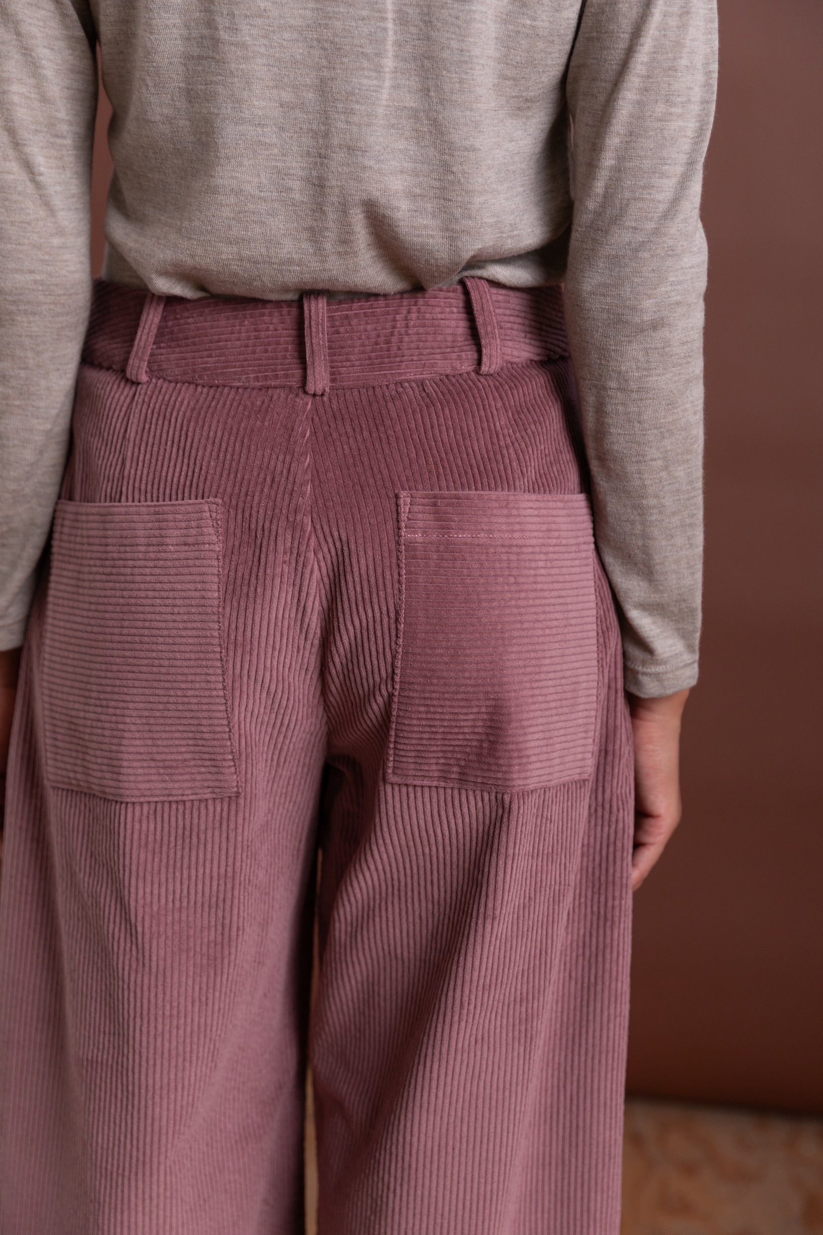 ROBYN TROUSER IN THISTLE JAPANESE COTTON CORDUROY
