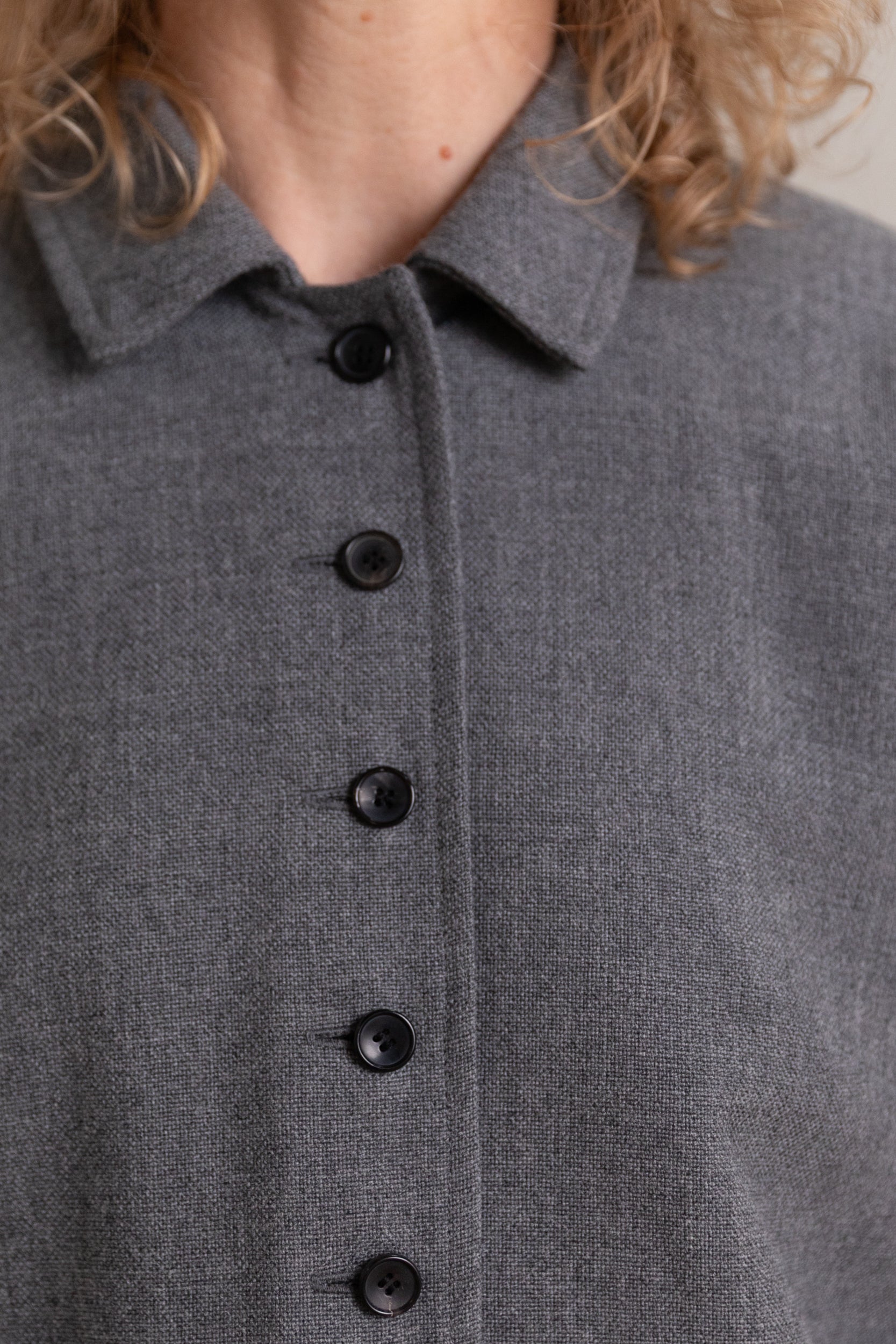 LILLIE JACKET IN LIGHT GREY BRITISH WOOL