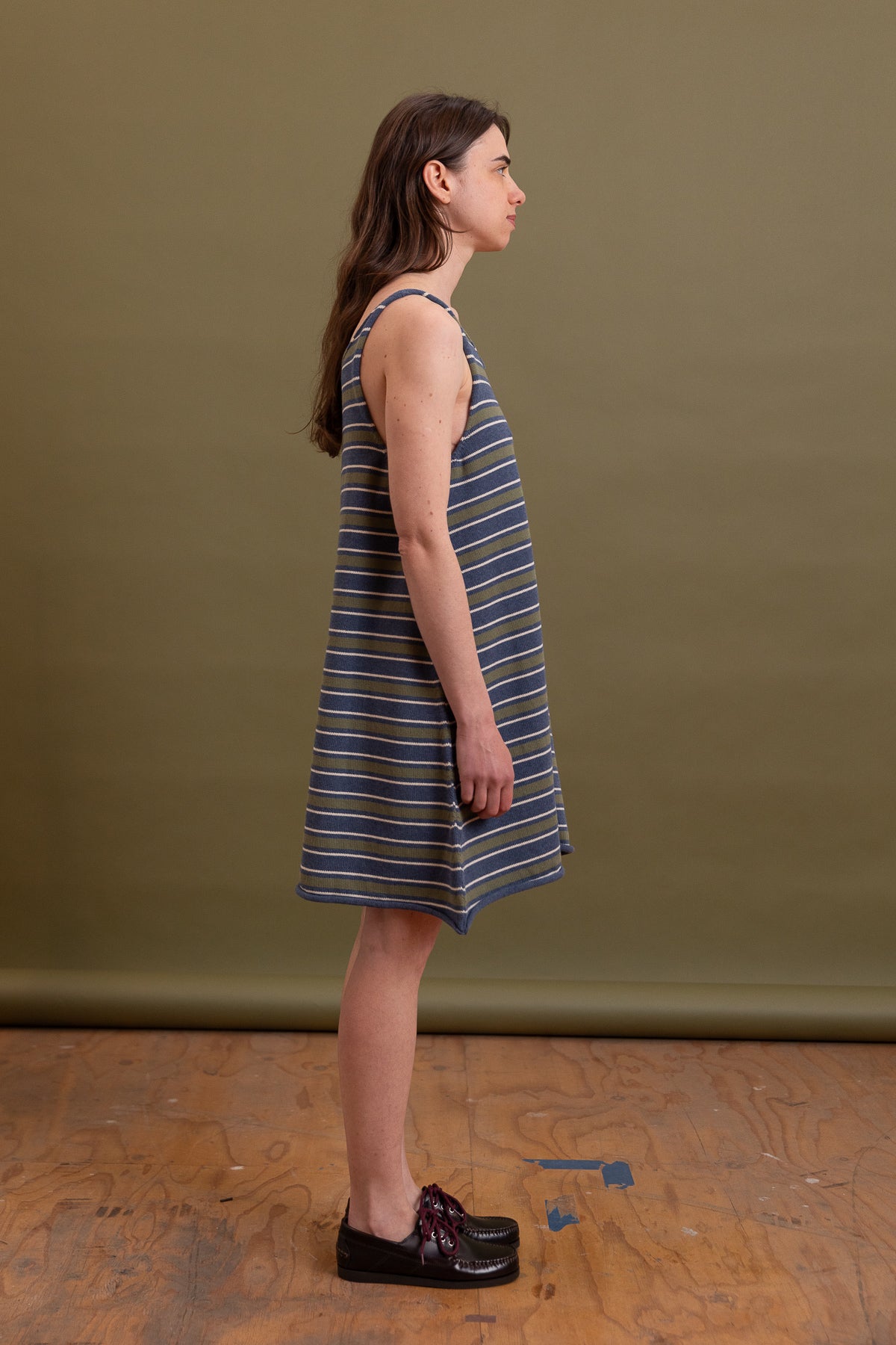 THEA DRESS IN STRIPED KNIT
