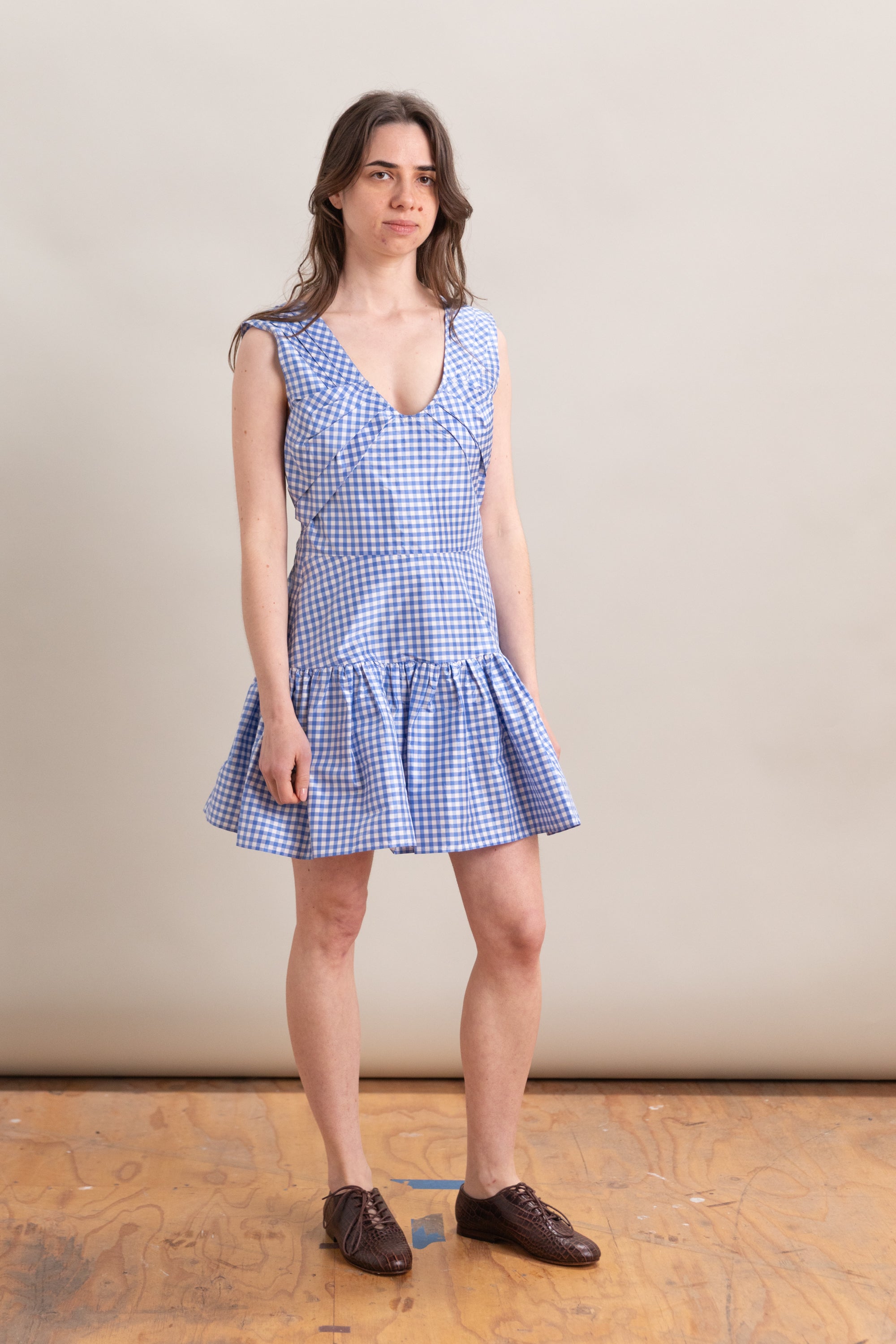 BILLIE DRESS IN PICNIC SILK TAFFETA