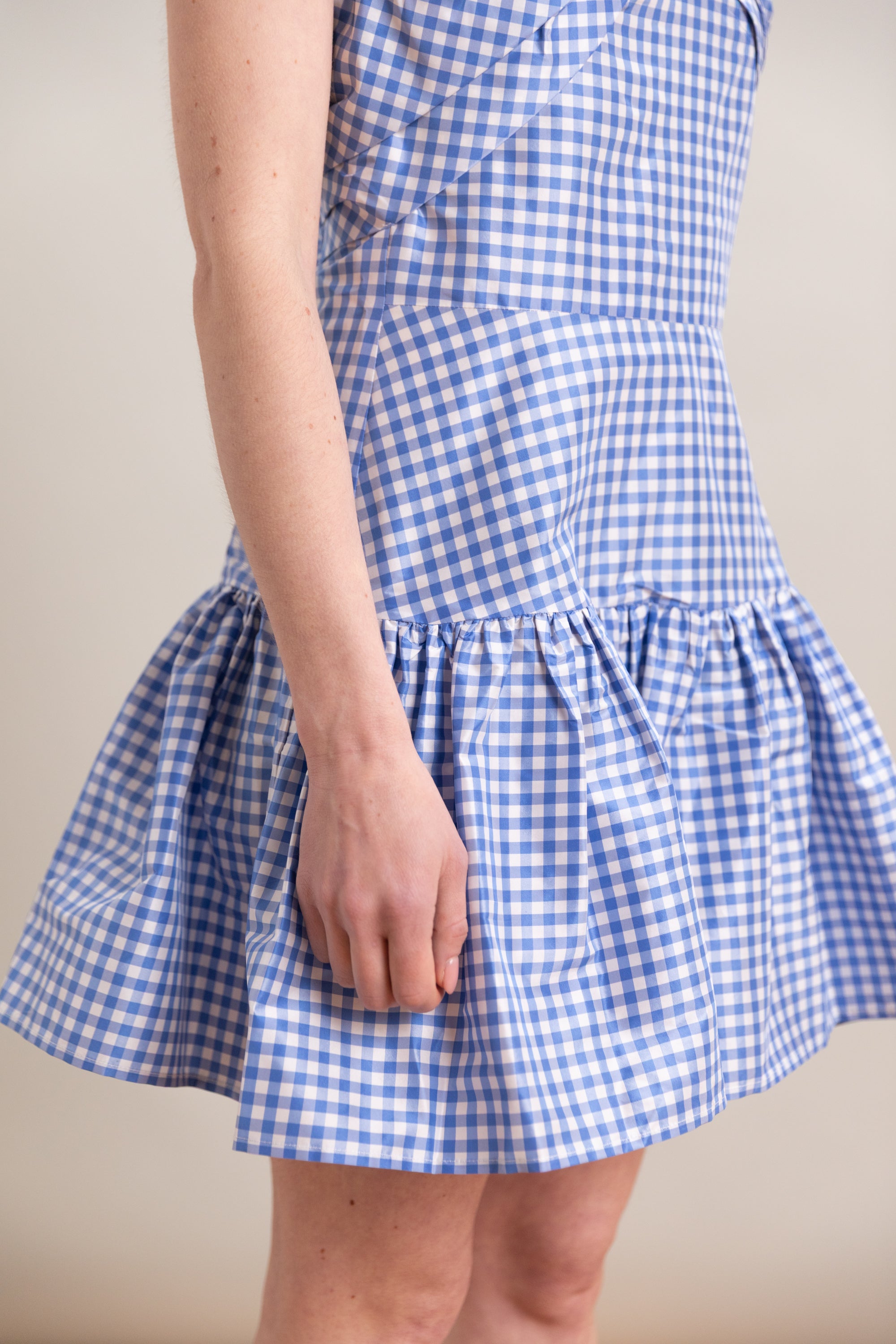BILLIE DRESS IN PICNIC SILK TAFFETA