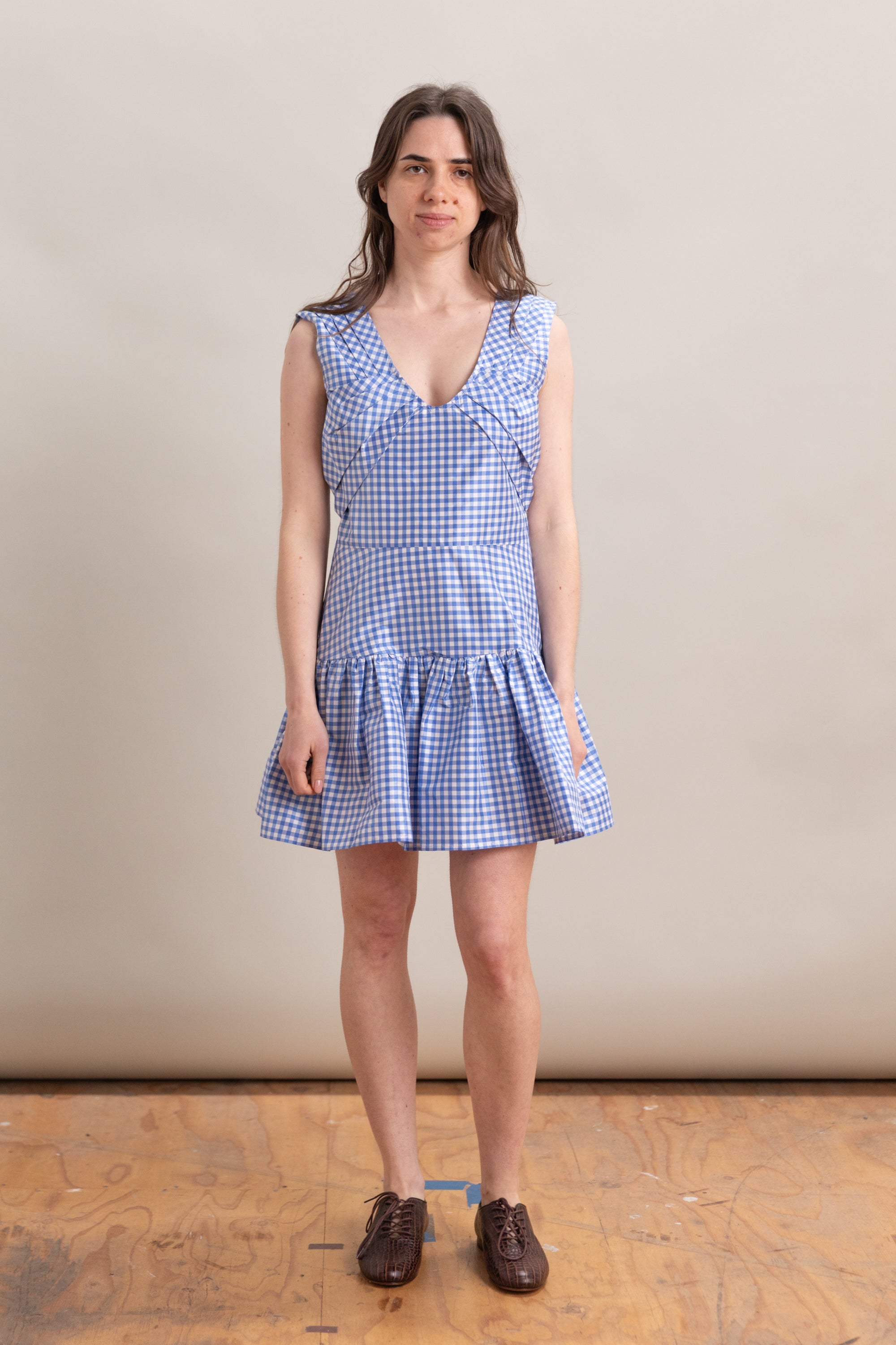 BILLIE DRESS IN PICNIC SILK TAFFETA