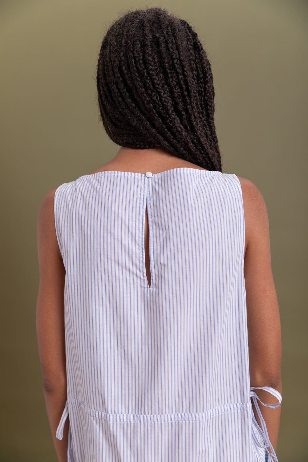 ELSA DRESS IN RIVIERA STRIPED COTTON