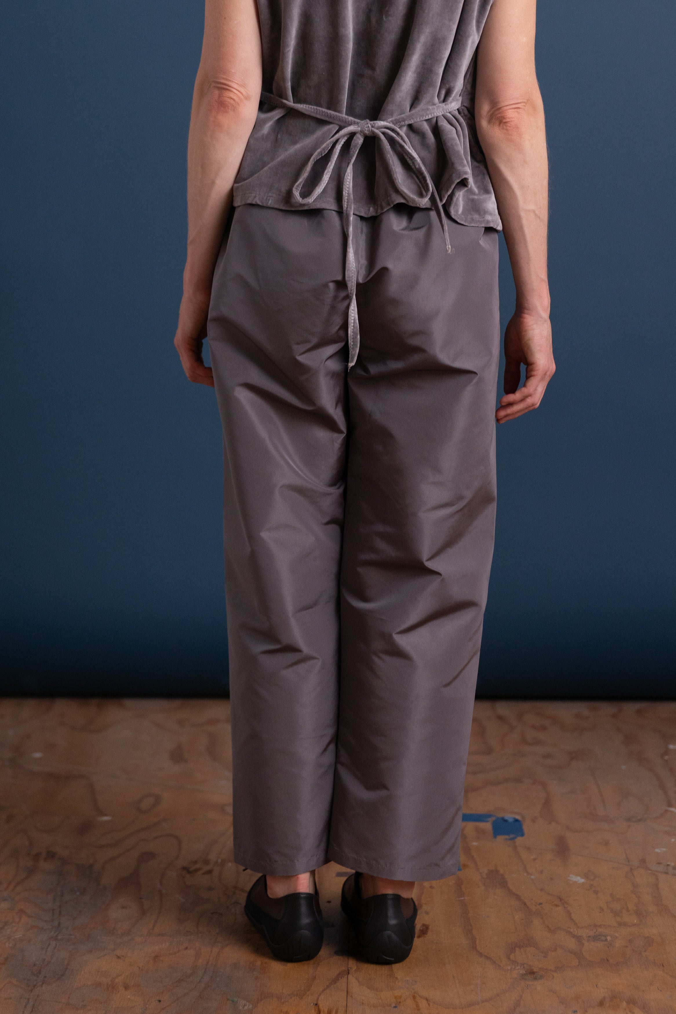 LEXY PANT IN METAL SILK TAFFETA