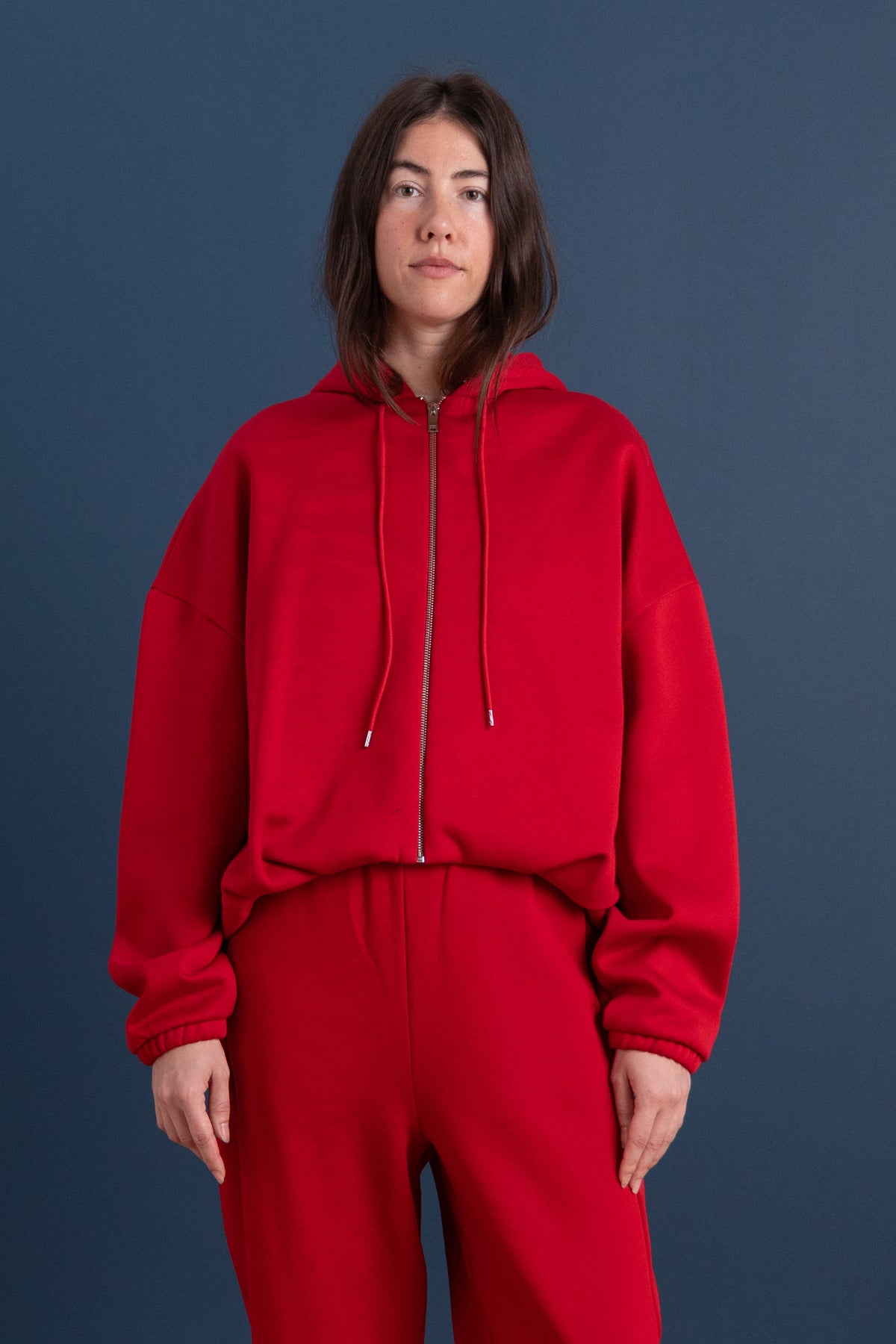BALLOON HOODIE IN RED