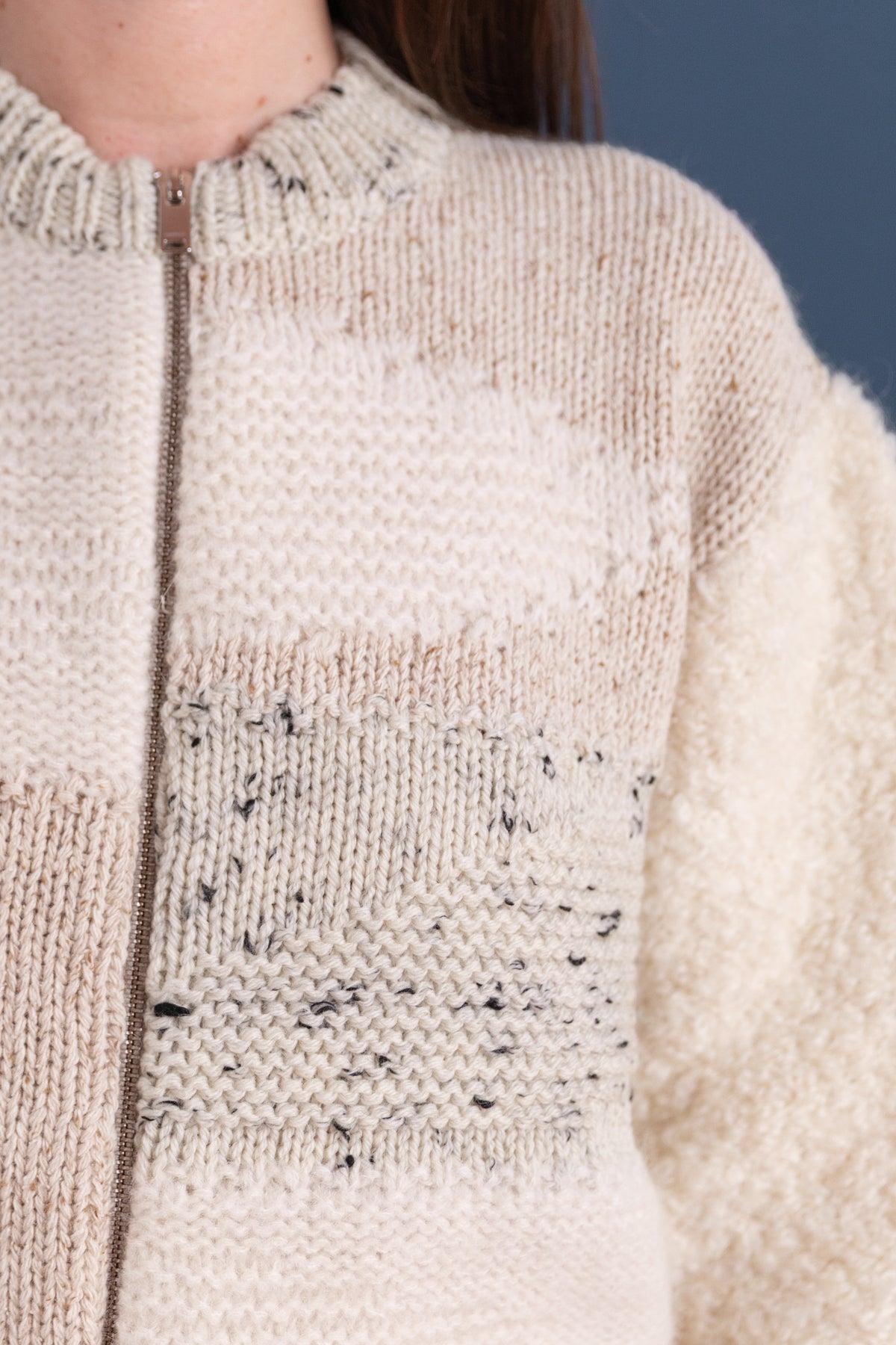 MARLED ZIP CARDIGAN