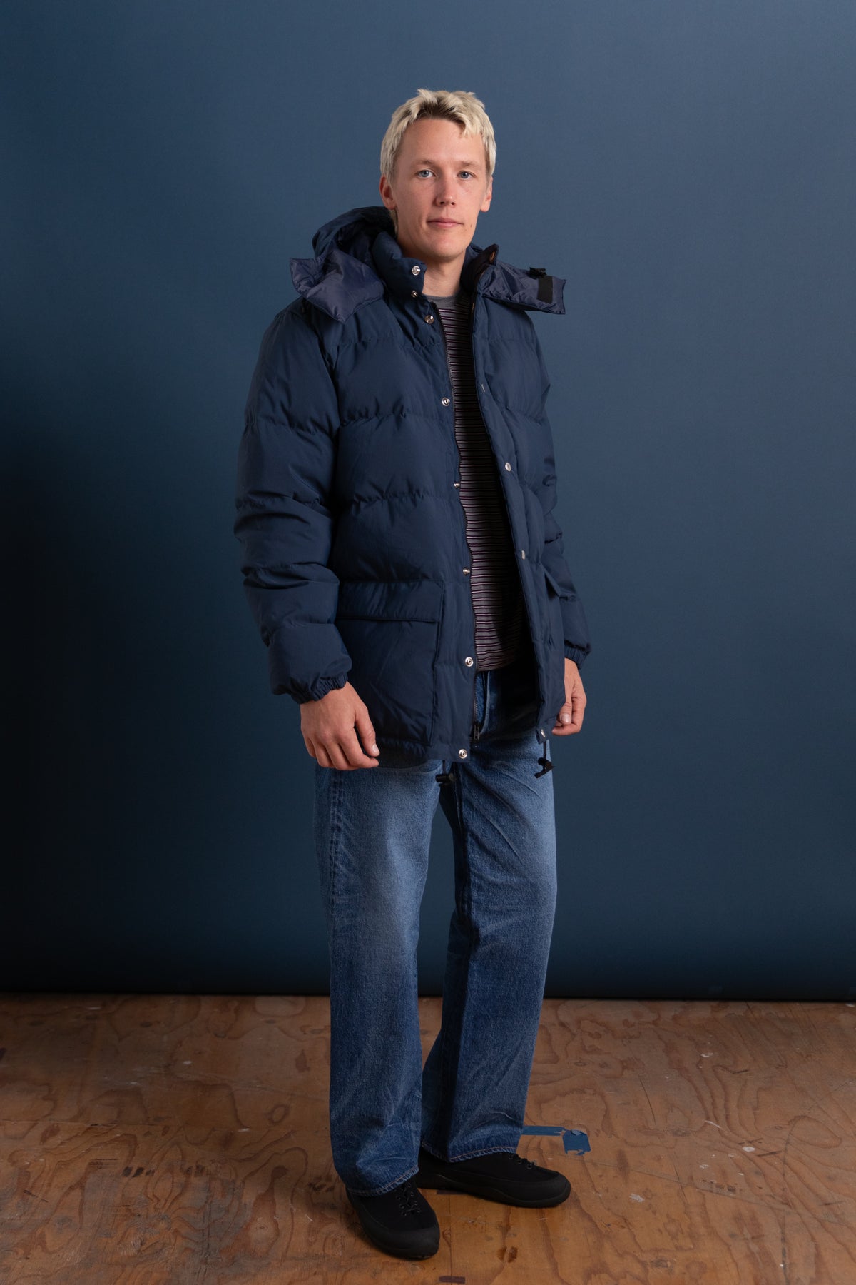 CLASSICO PARKA IN NAVY 60/40 COTTON/NYLON