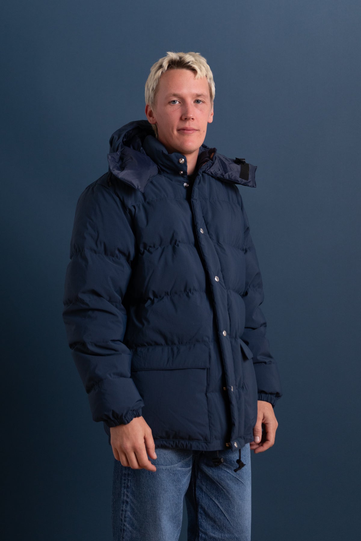 CLASSICO PARKA IN NAVY 60/40 COTTON/NYLON