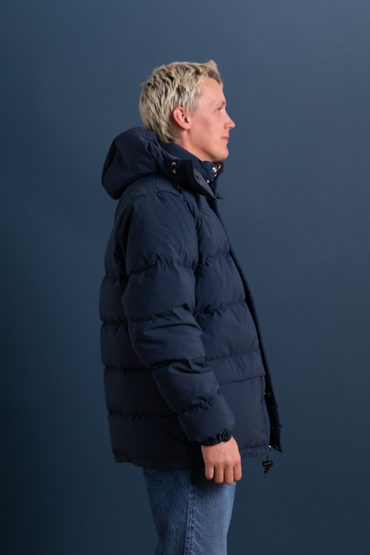 CLASSICO PARKA IN NAVY 60/40 COTTON/NYLON