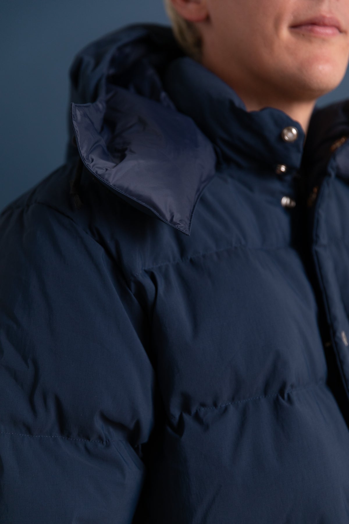 CLASSICO PARKA IN NAVY 60/40 COTTON/NYLON