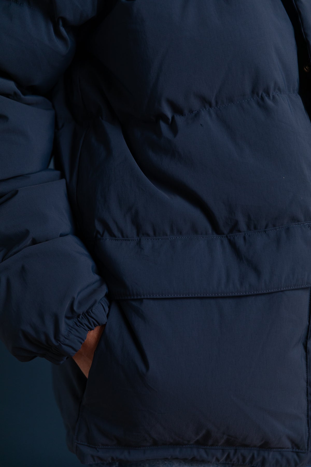 CLASSICO PARKA IN NAVY 60/40 COTTON/NYLON