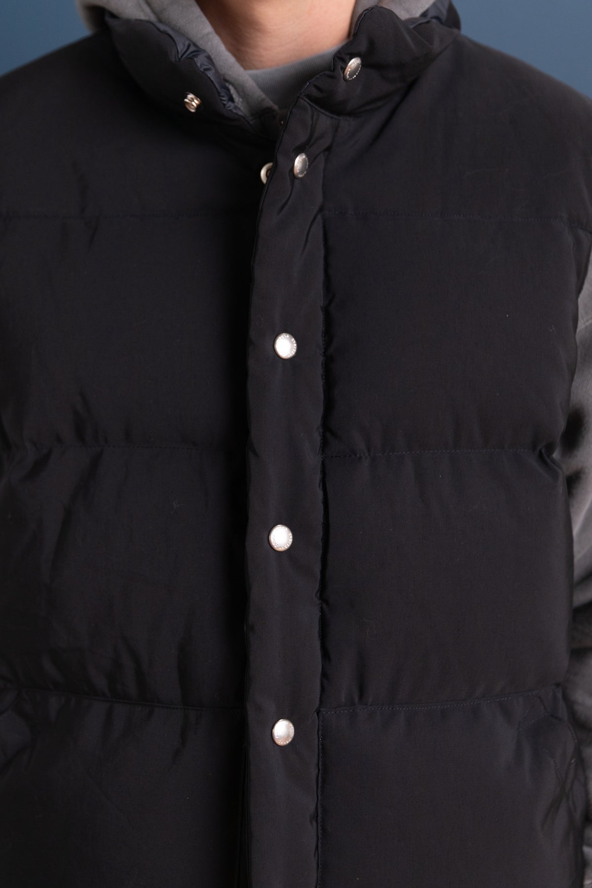 ITALIAN VEST IN BLACK 60/40 COTTON/NYLON