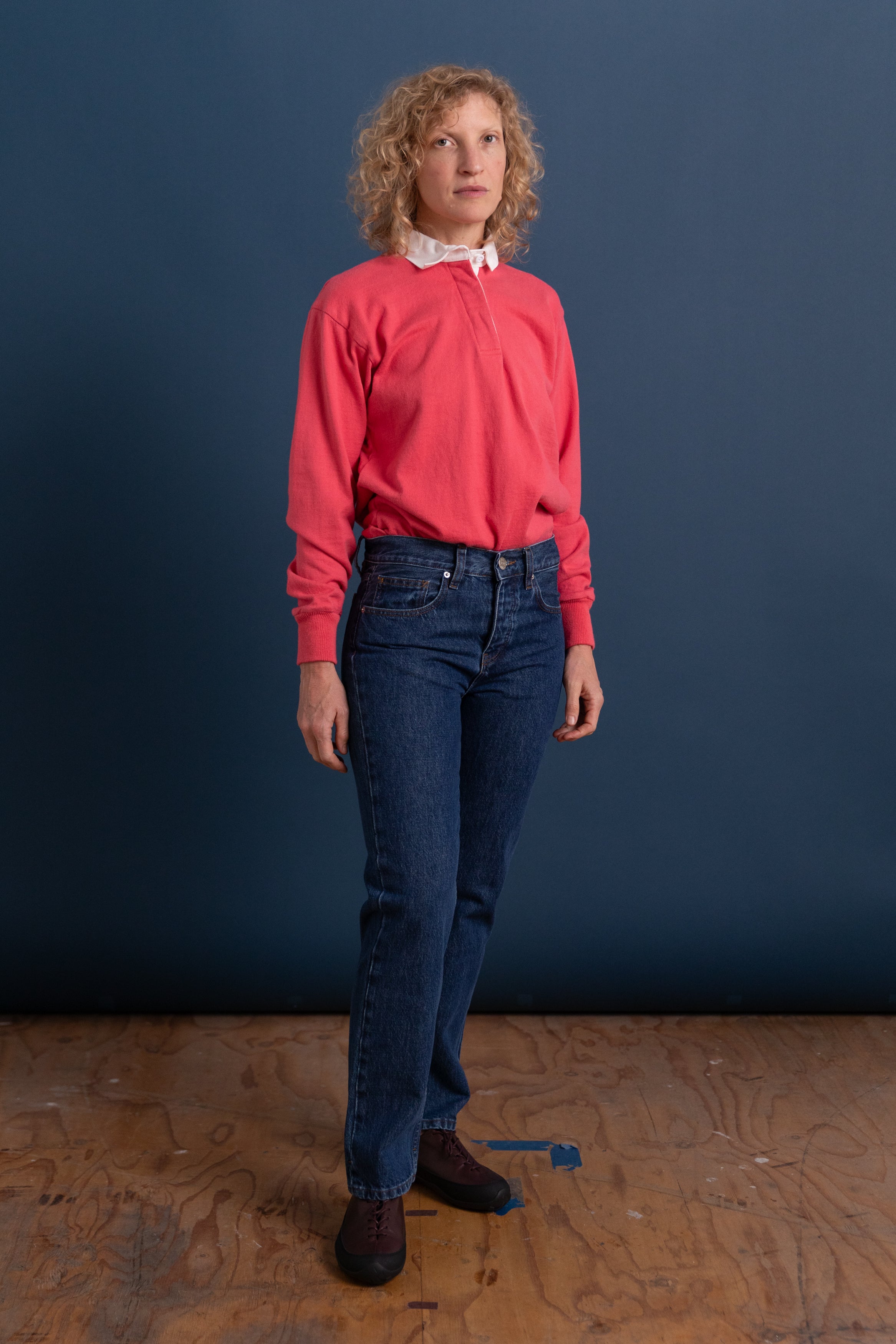 CALLA MID RISE STRAIGHT ANKLE IN TRUE BLUE