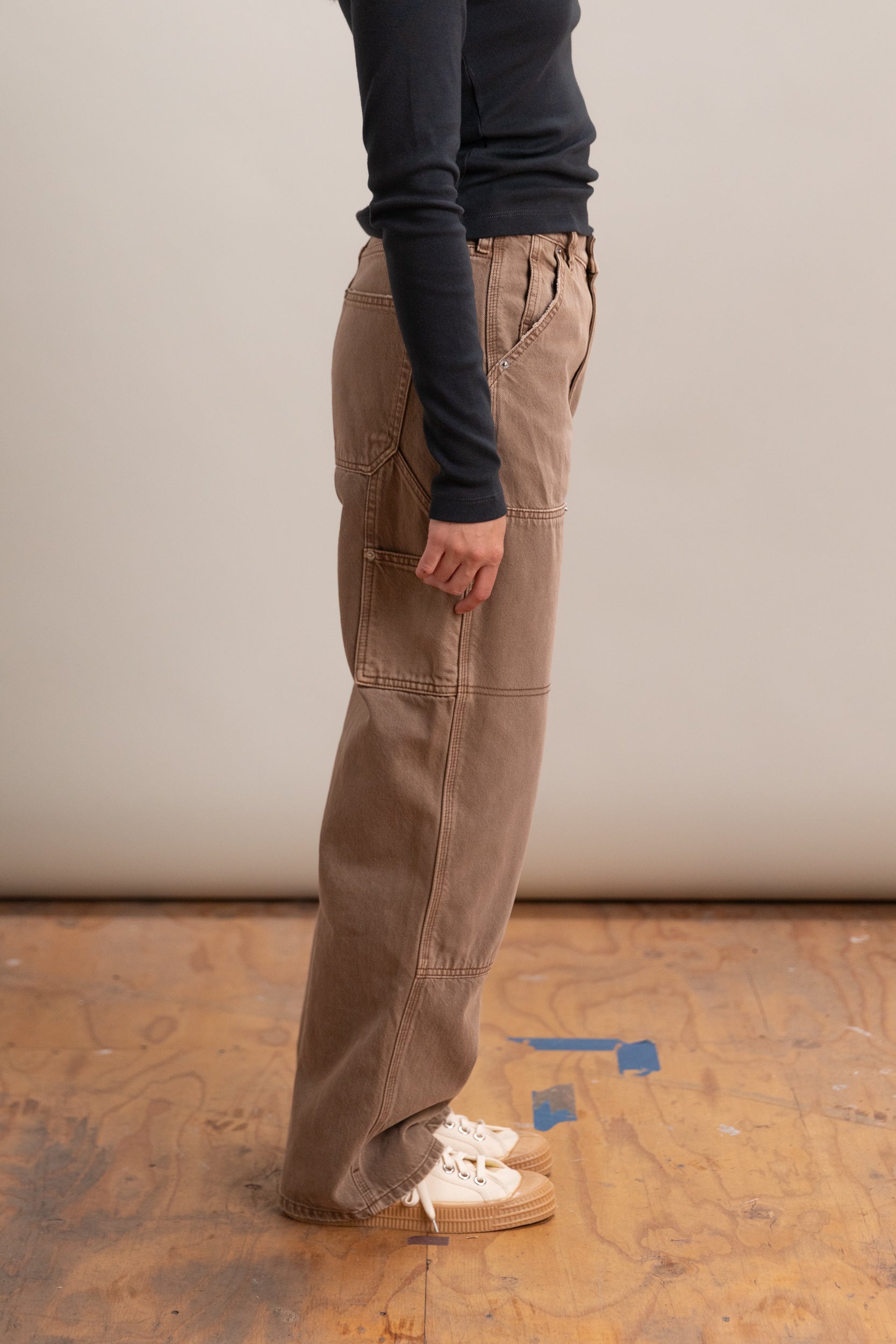DOVE CARPENTER JEANS IN OAK BROWN