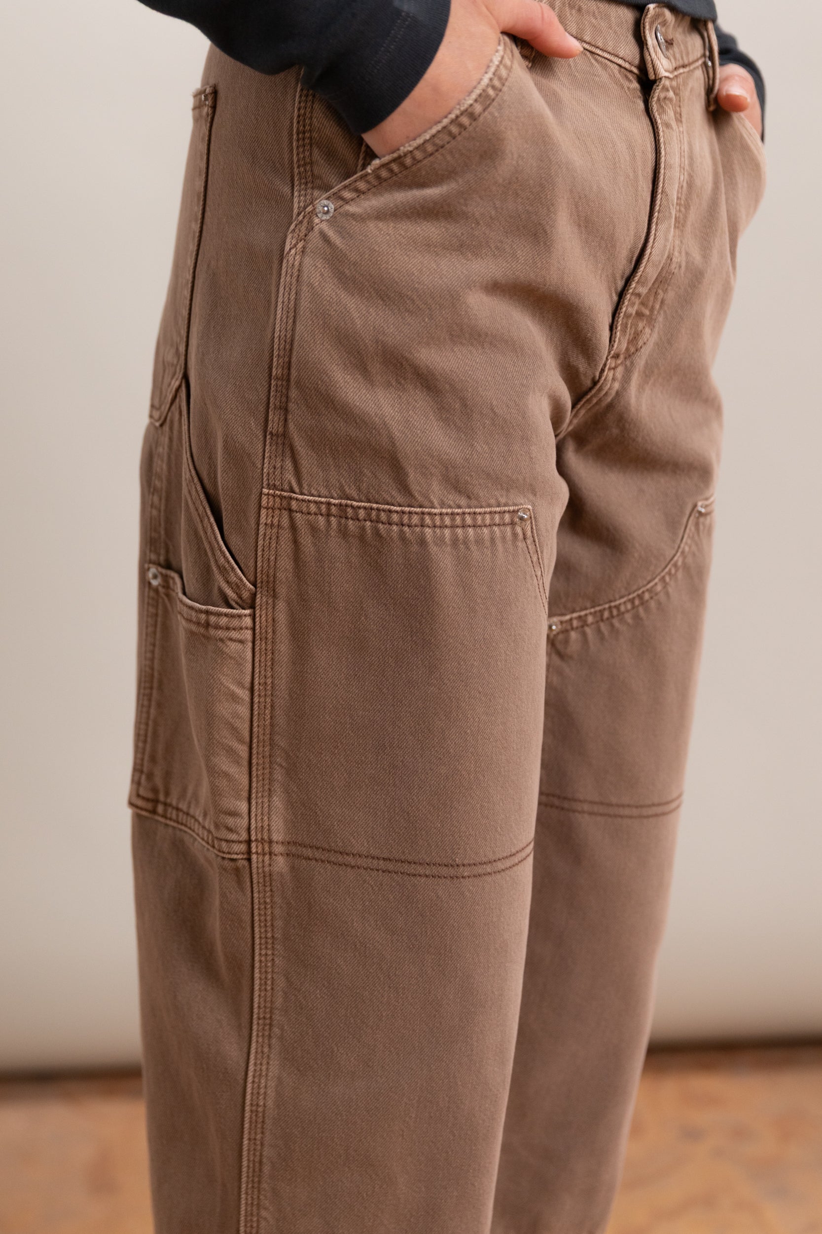 DOVE CARPENTER JEANS IN OAK BROWN