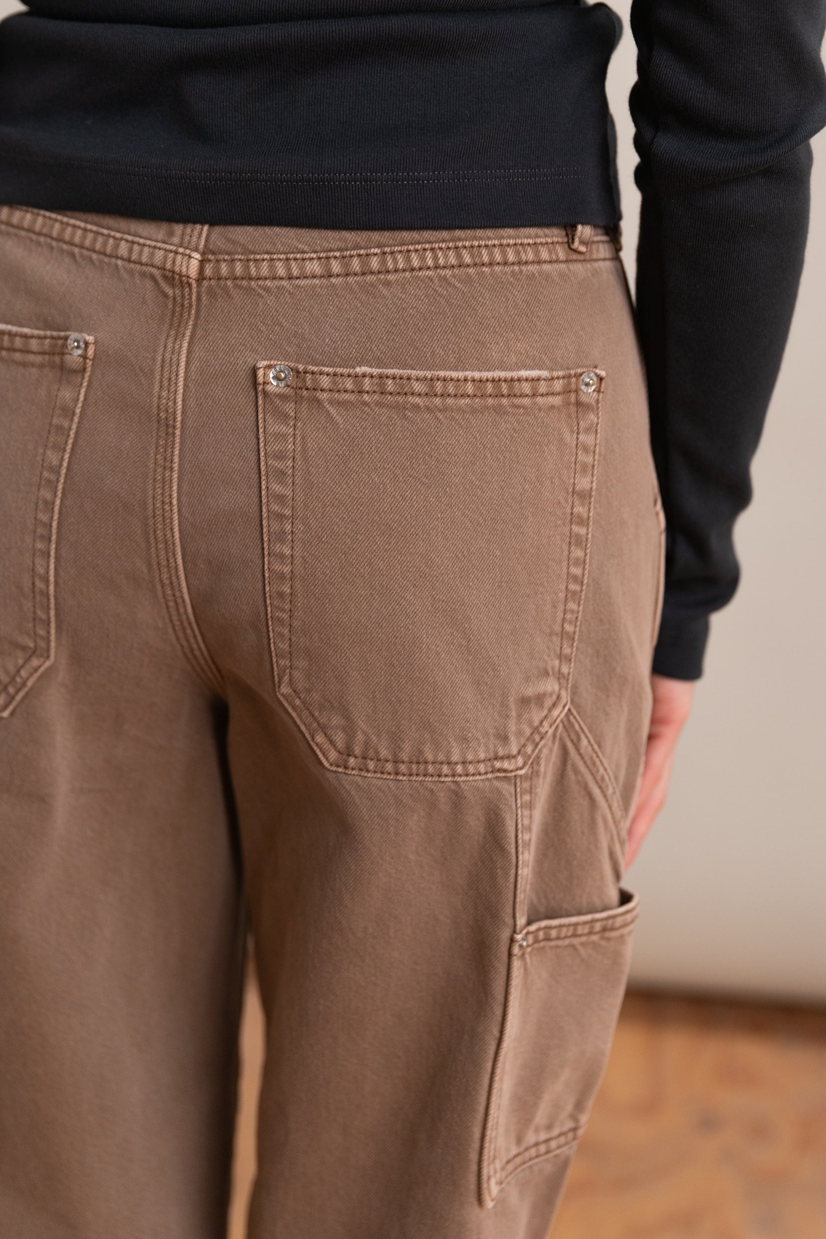 DOVE CARPENTER JEANS IN OAK BROWN