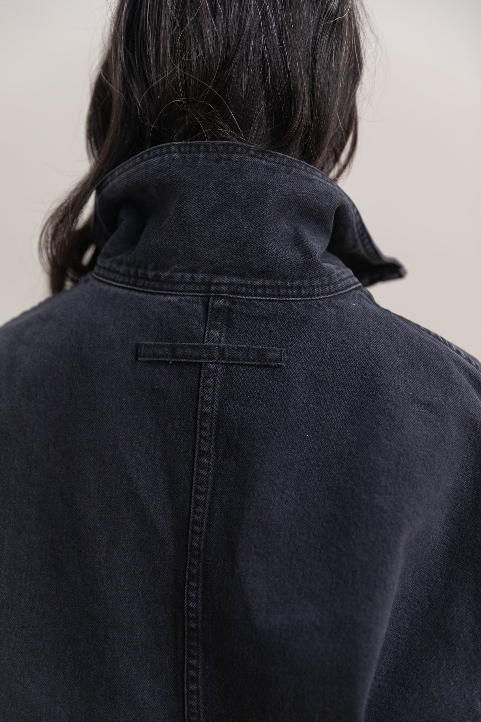 FUNNEL POPOVER IN HURRICANE DENIM