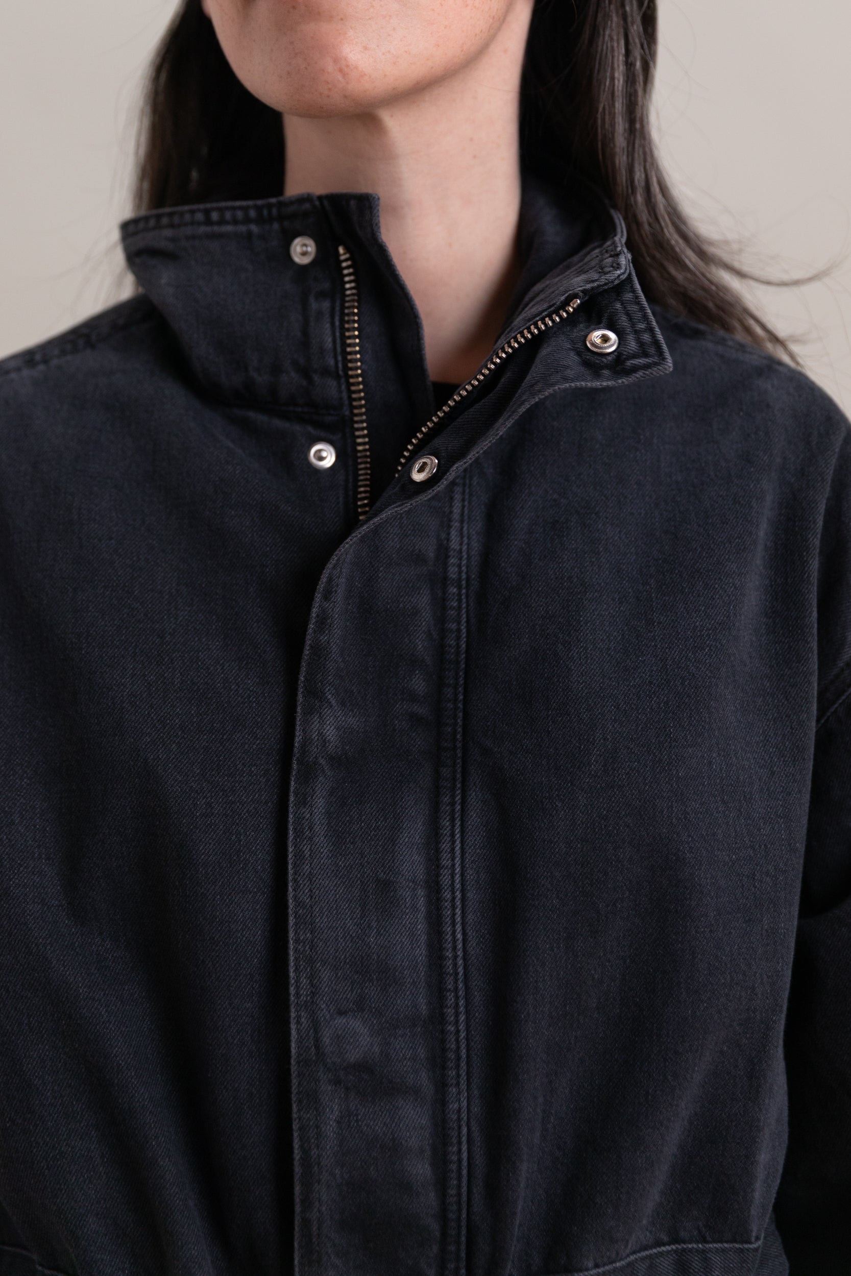 MOUNTAIN JACKET IN HURRICANE DENIM