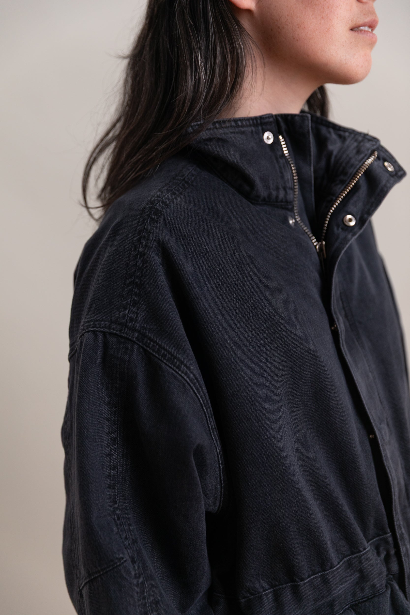 MOUNTAIN JACKET IN HURRICANE DENIM