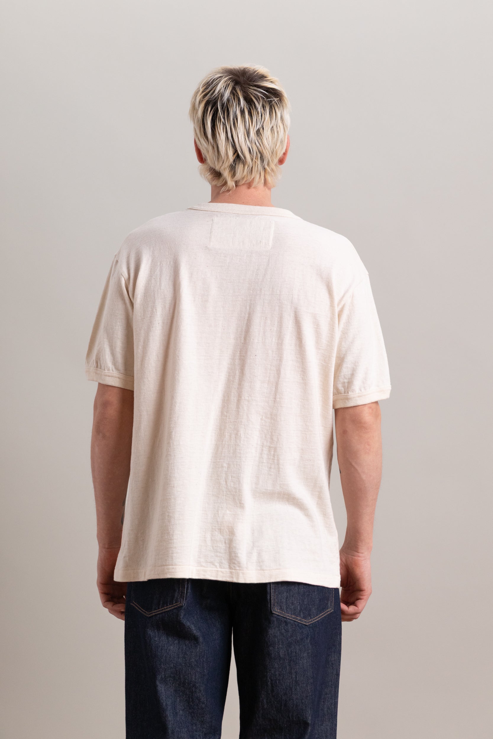 BASE TEE IN COTTON/ALPACA/WOOL JERSEY